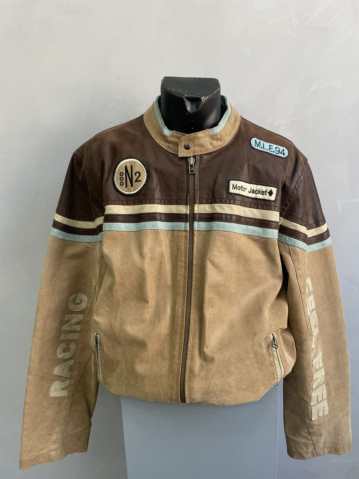 Marlboro Racing moto Marlboro style leather y2k jacket Size US XL / EU 56 / 4 - 1 Thumbnail