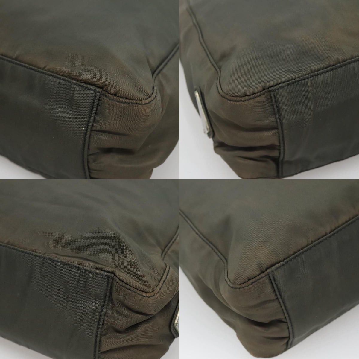 Prada PRADA Tote Bag Nylon Khaki Silver Size ONE SIZE - 10 Thumbnail