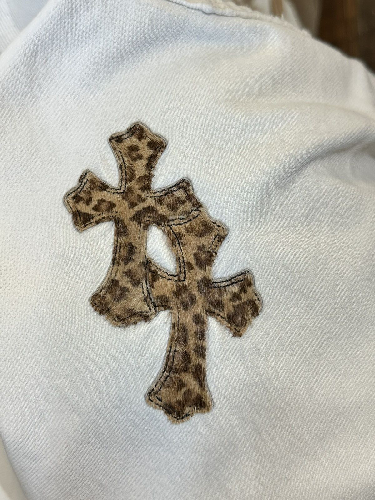 Chrome Hearts CHROME HEARTS WHITE CHEETAH PATCH DENIM Size US 26 / EU 42 - 11 Thumbnail