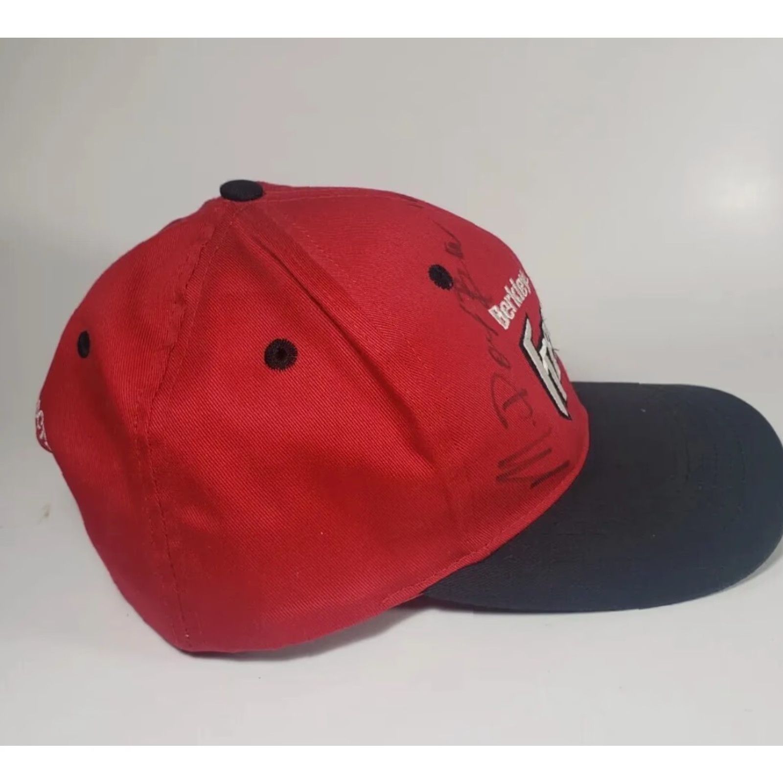 Vintage VINTAGE Berkley Frenzy Snapback Cap Hat Men's One Size Red Cotton Twill Fish 90s? Size ONE SIZE - 7 Thumbnail