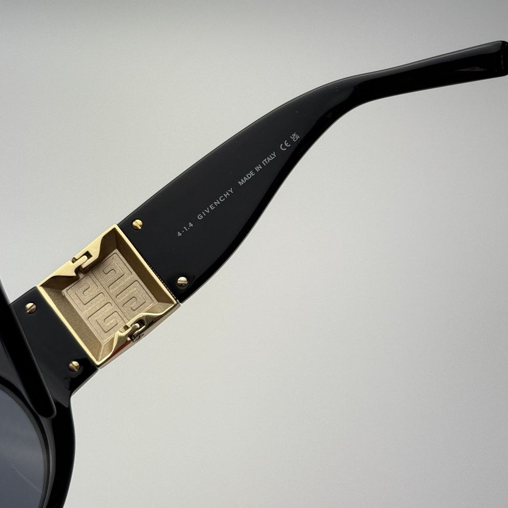 Givenchy BRAND NEW Givenchy GV40073I 01A Shiny Black/Gold/Grey Unisex Size ONE SIZE - 7 Thumbnail