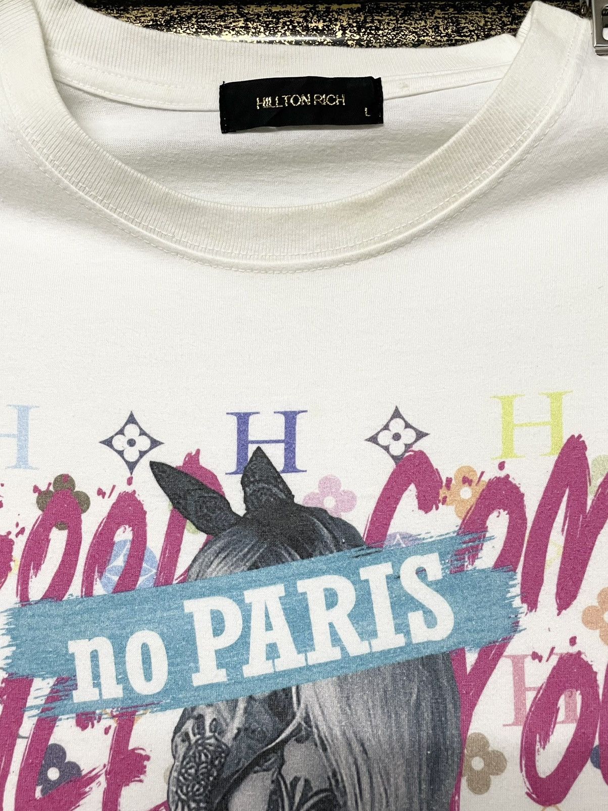 Hysteric Glamour Vintage Japan Designer Hillton Rich No Paris Sexy Girl Tee Size US M / EU 48-50 / 2 - 6 Thumbnail