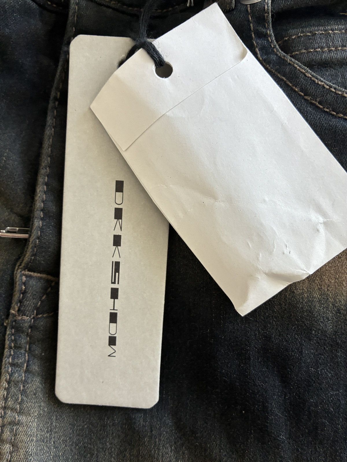 Rick Owens Drkshdw BIAS BOOTCUT DENIM Size 26" / US 2 / IT 38 - 3 Thumbnail