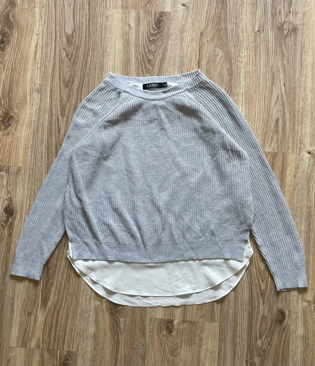 Polo Ralph Lauren Ralph Lauren Women’s Large Layered HemTop Crew Neck Sweater Size M / US 6-8 / IT 42-44 - 2 Thumbnail