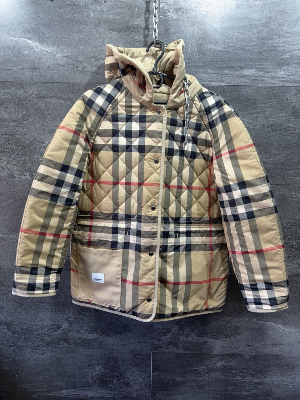 Burberry BURBERRY Meddon Quilted Nova Check Jacket Size XS Size XS / US 0-2 / IT 36-38 - 1 Thumbnail