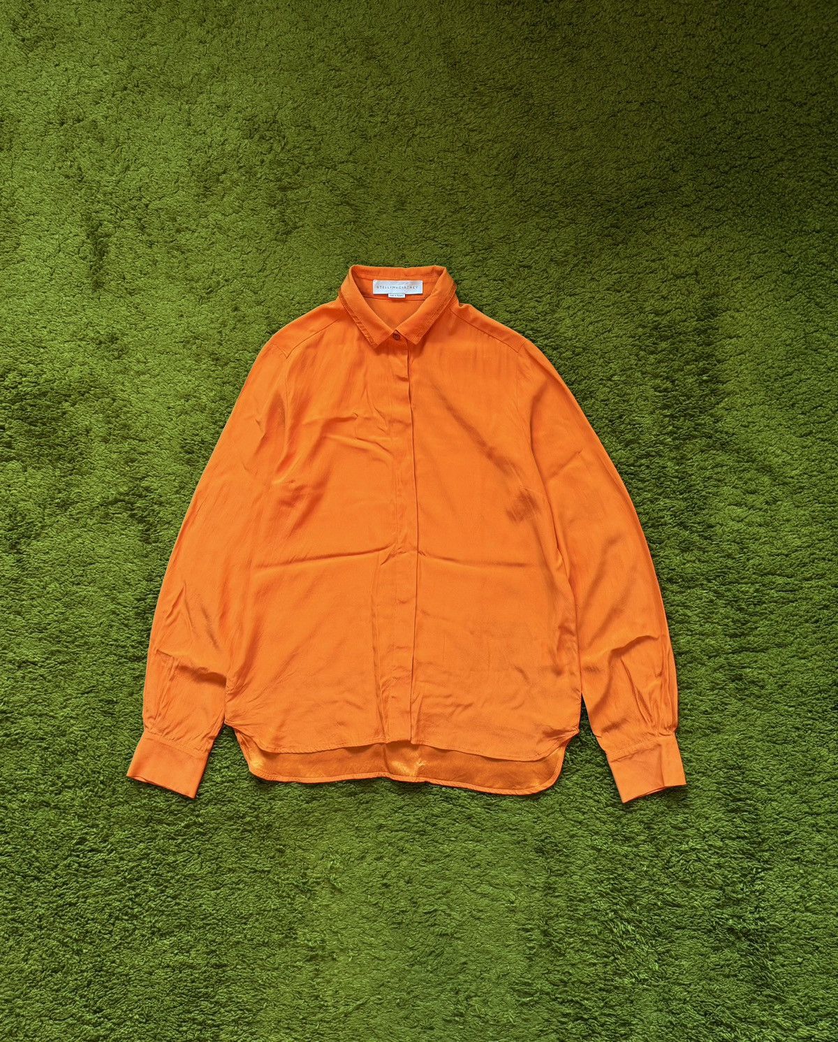 Stella McCartney Stella McCartney 100% silk orange blouse shirt Size M / US 6-8 / IT 42-44 - 1 Thumbnail