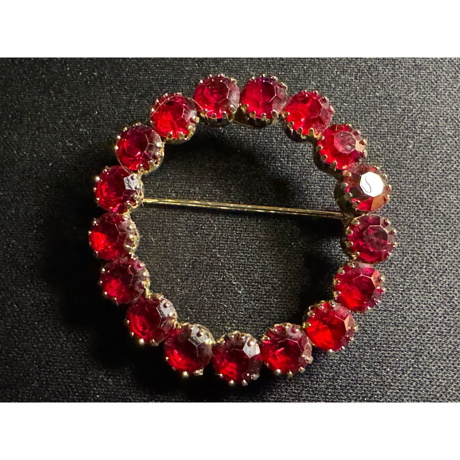 Other Vintage St Labre Red Rhinestone Brooch Size ONE SIZE - 2 Thumbnail