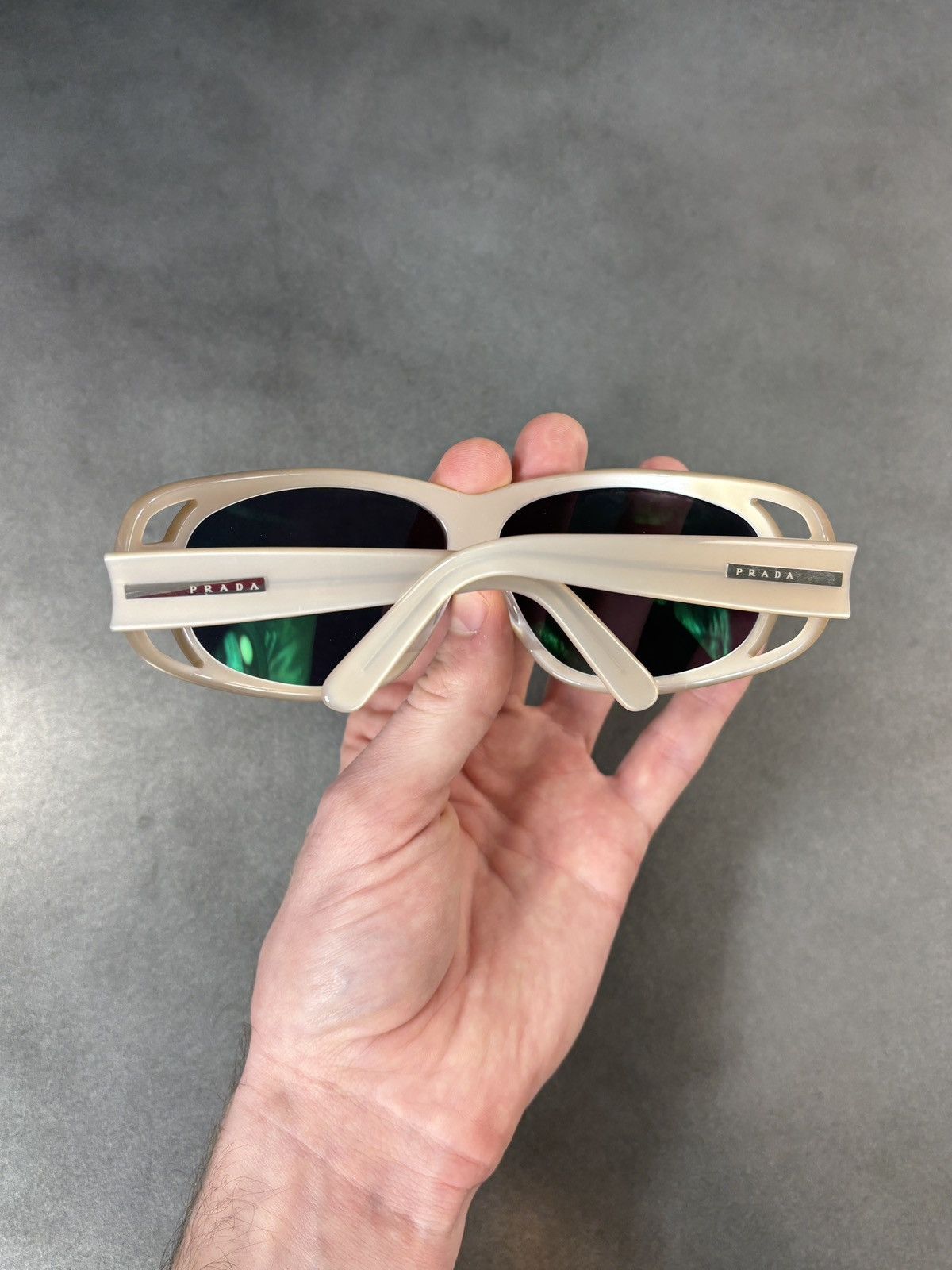 Prada F/W 2004 Prada Sunglasses Vintage SPR 03F Slit Wrap 2000s Size ONE SIZE - 6 Thumbnail