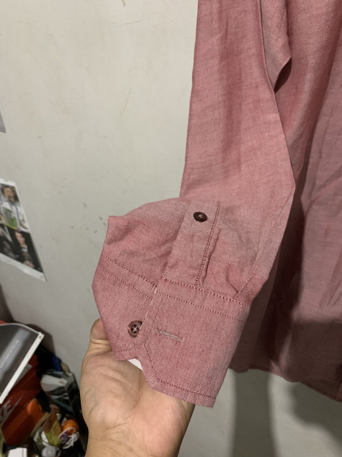 Ermenegildo Zegna Shirt Zegna Cotton Red Silk L Original Authentic Size US L / EU 52-54 / 3 - 5 Thumbnail