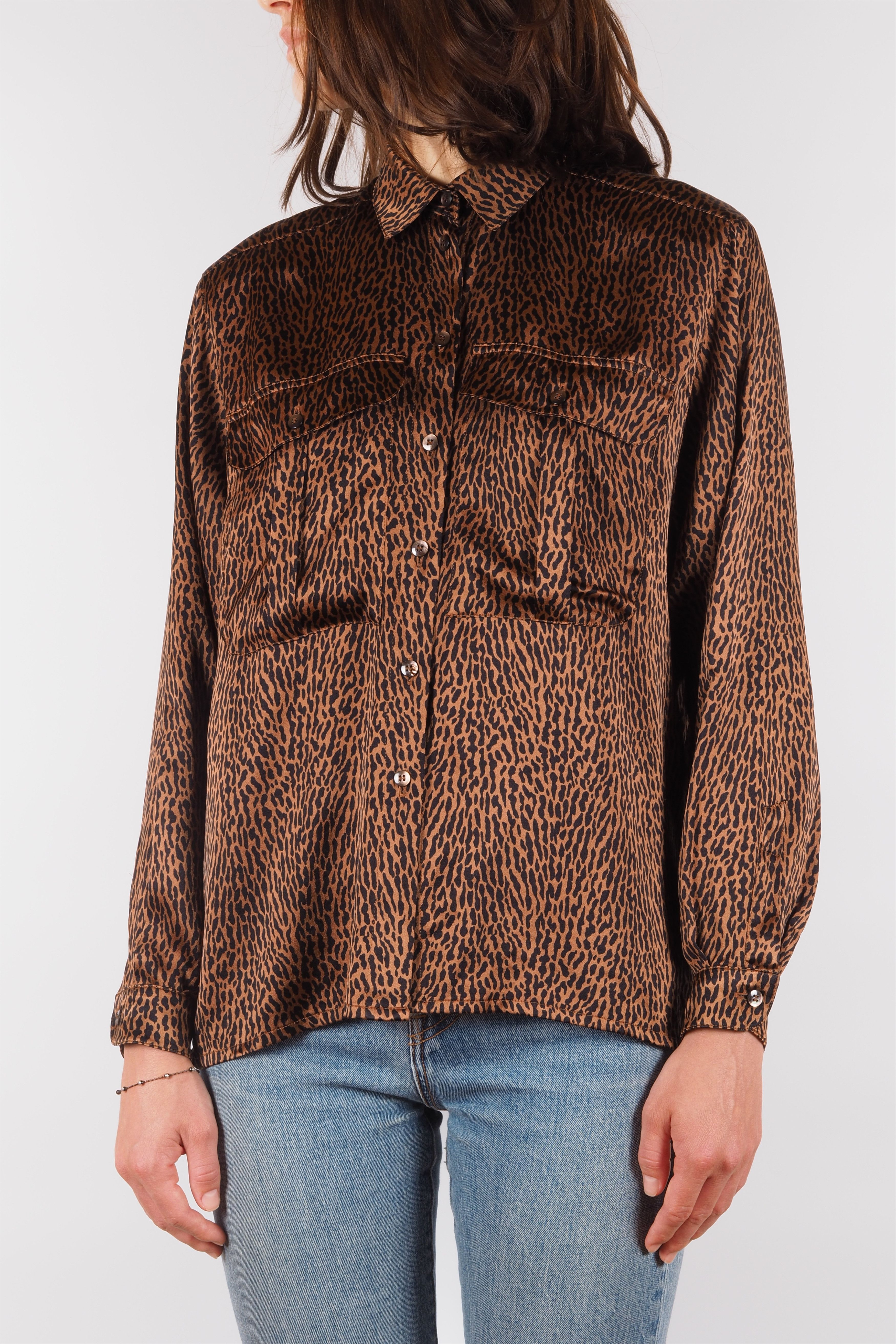 Escada Escada Vintage Silk Leopard Print Button-Up Blouse Size XL / US 12-14 / IT 48-50 - 2 Thumbnail