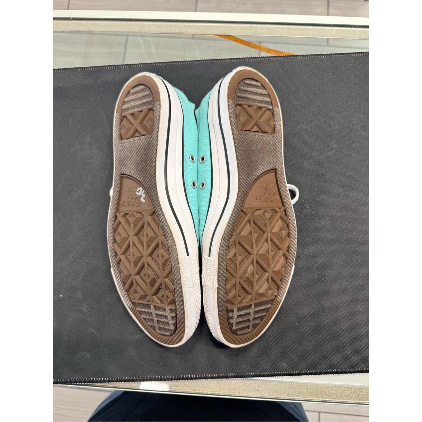 Converse Converse All Star Low Top Aqua Canvas Sneakers Size US 8 / IT 38 - 2 Thumbnail