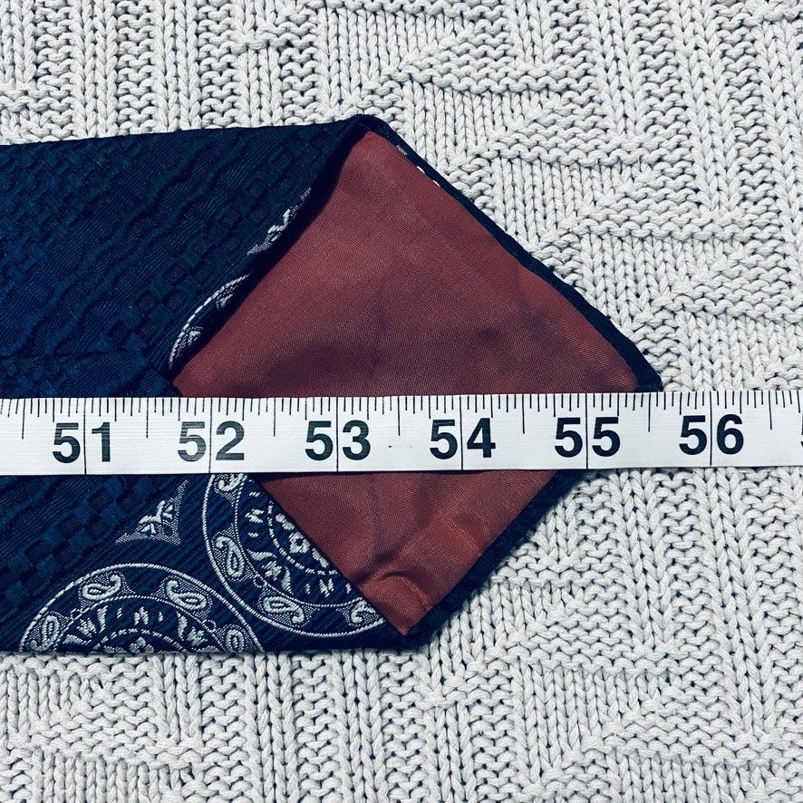 Vintage Vintage Ohrbach's navy textured wide tie Size ONE SIZE - 4 Thumbnail