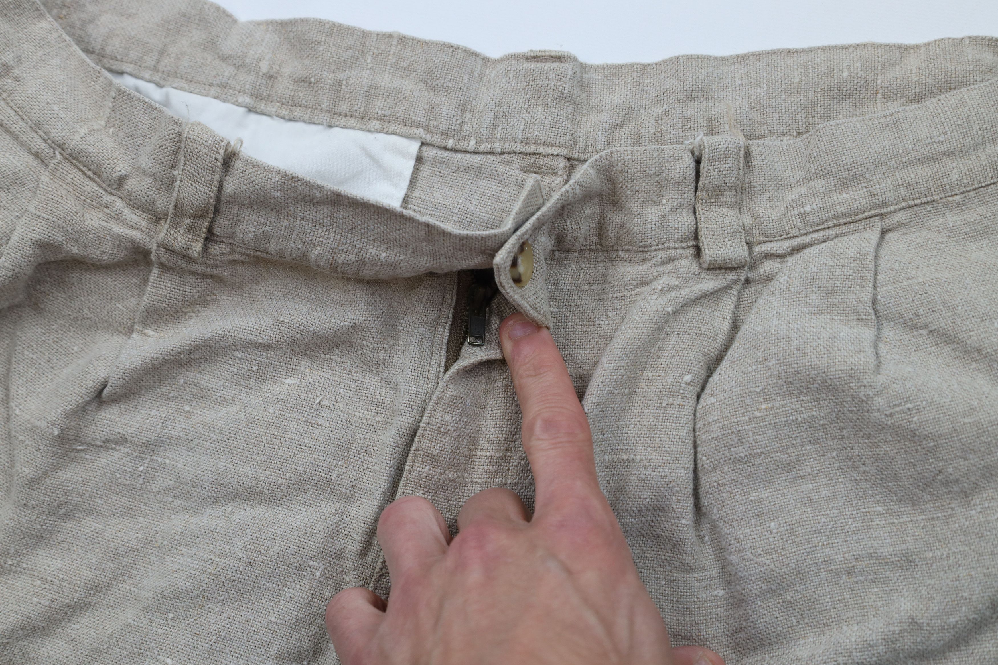 American Eagle Outfitters Vintage 90s American Eagle Outfitters Chino Shorts Beige Size US 38 / EU 54 - 5 Thumbnail