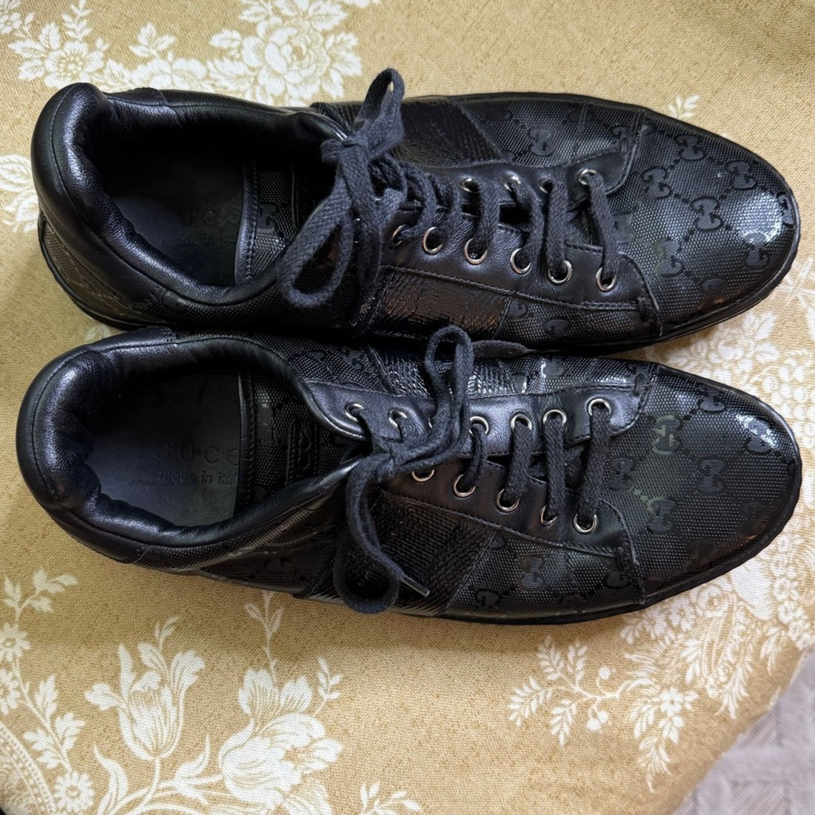 Gucci Gucci Men’s GG Guccissima Low Sneakers Size US 9 / EU 42 - 6 Thumbnail