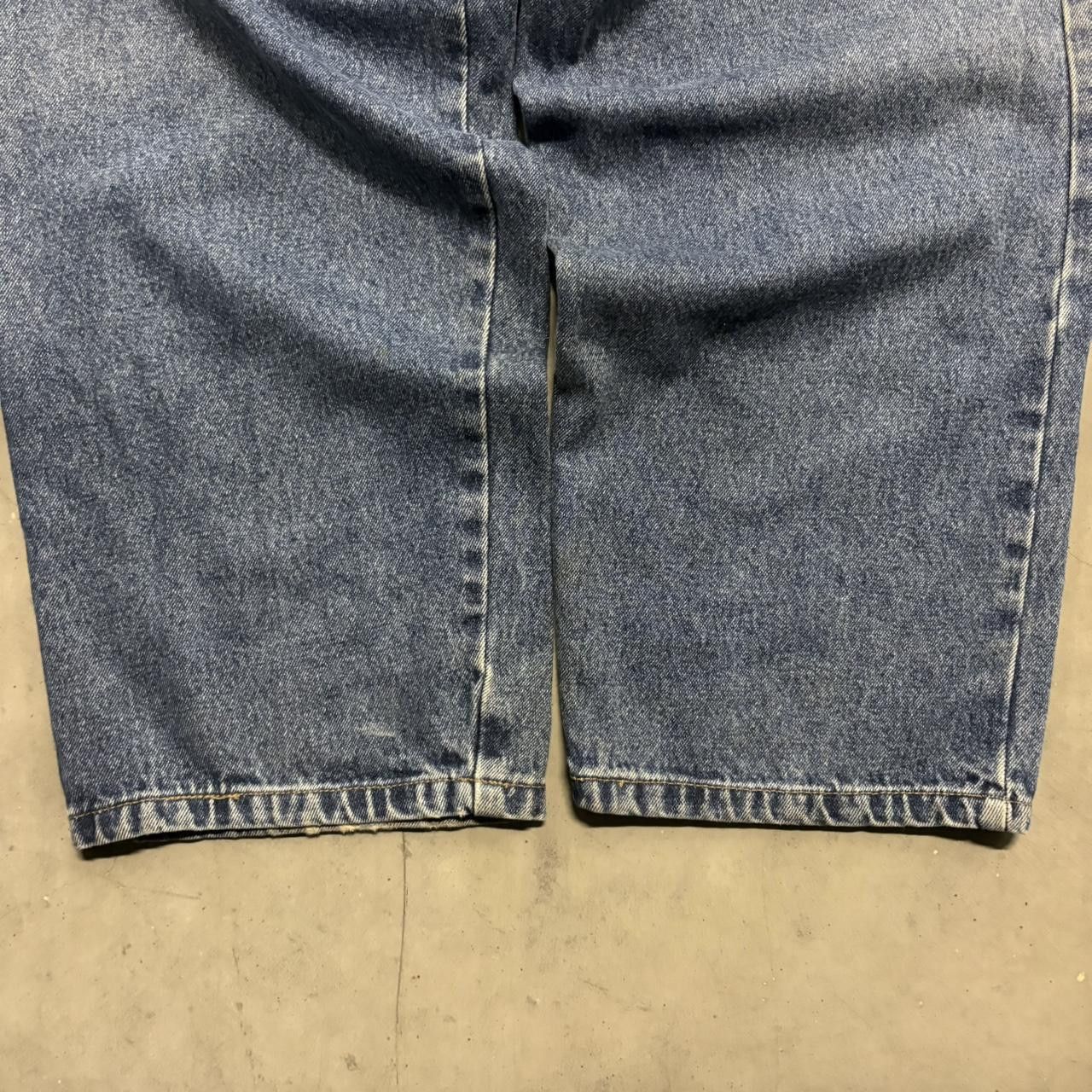 Perry Ellis × Vintage Crazy Vintage Y2K/2000s Super Baggy Perry Ellis Medium Wash Denim Jeans! Size US 38 / EU 54 - 5 Thumbnail