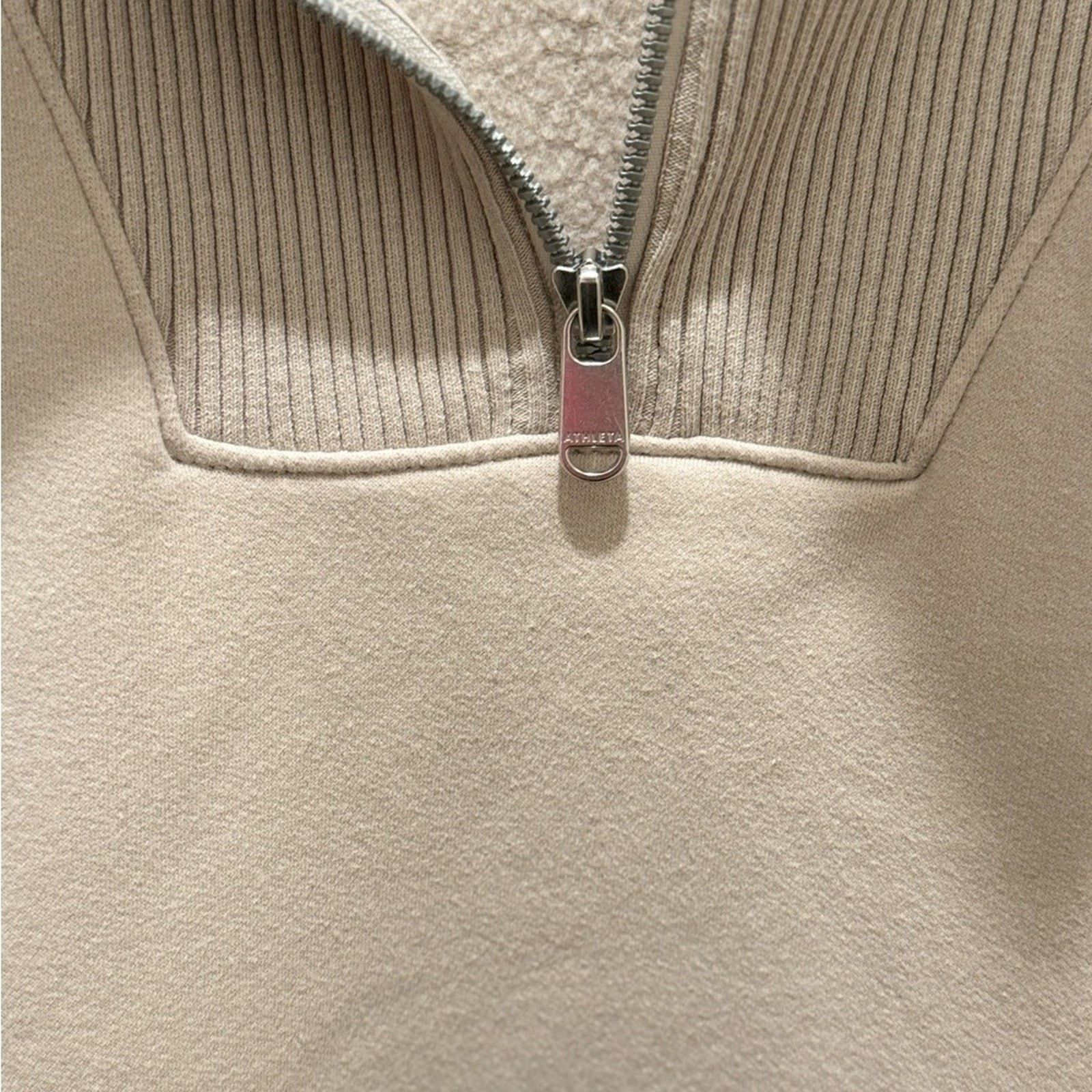 Athleta Athleta Retroplush Cream Revive Half Zip Sweatshirt Size SP Size S / US 4 / IT 40 - 8 Thumbnail