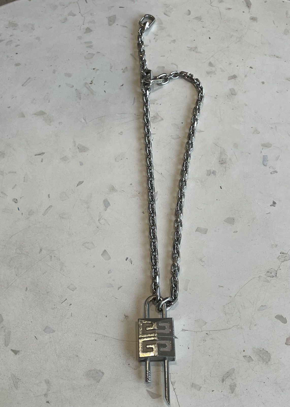 Givenchy GIVENCHY 4G Padlock Chain Necklace Size ONE SIZE - 3 Thumbnail