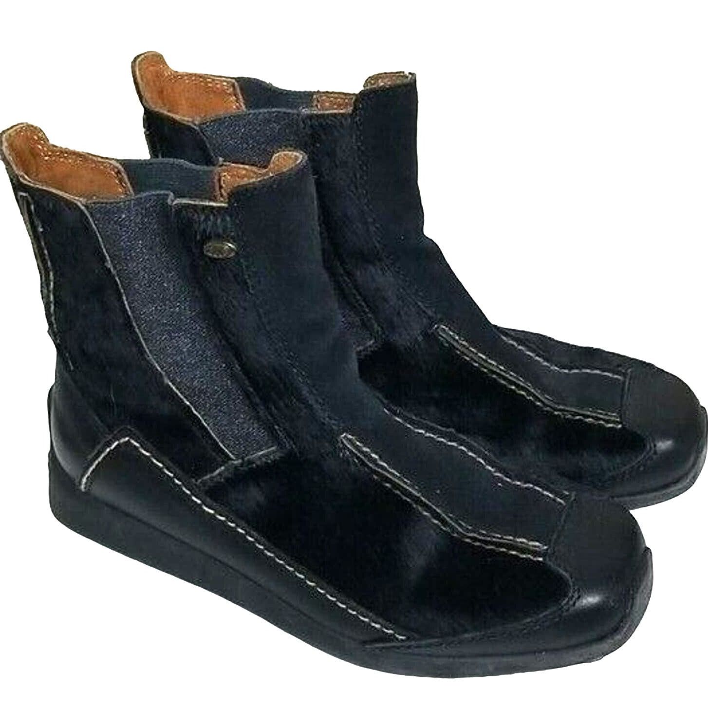 Tecovas Tecnica Womens Boots Black Suede Pull On Fur Trim 6 Gorpcore Size US 6 / IT 36 - 1 Thumbnail