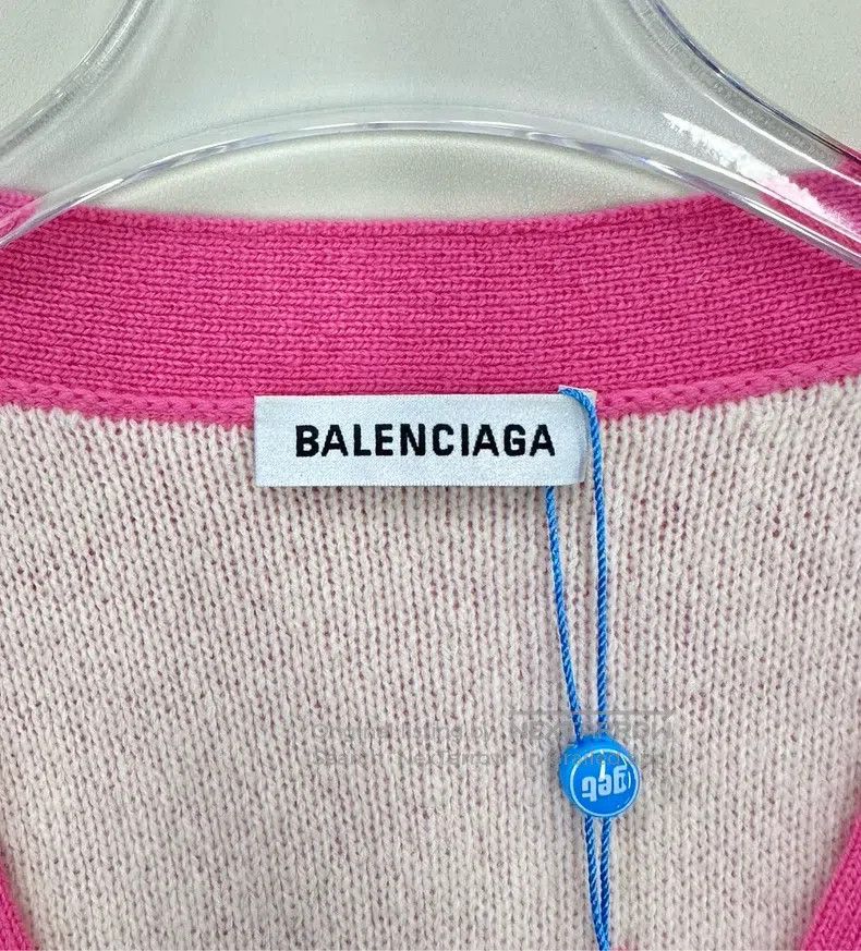 Balenciaga Balenciaga Pink Barrage Printed Open Cardigan Size US XS / EU 42 / 0 - 3 Thumbnail