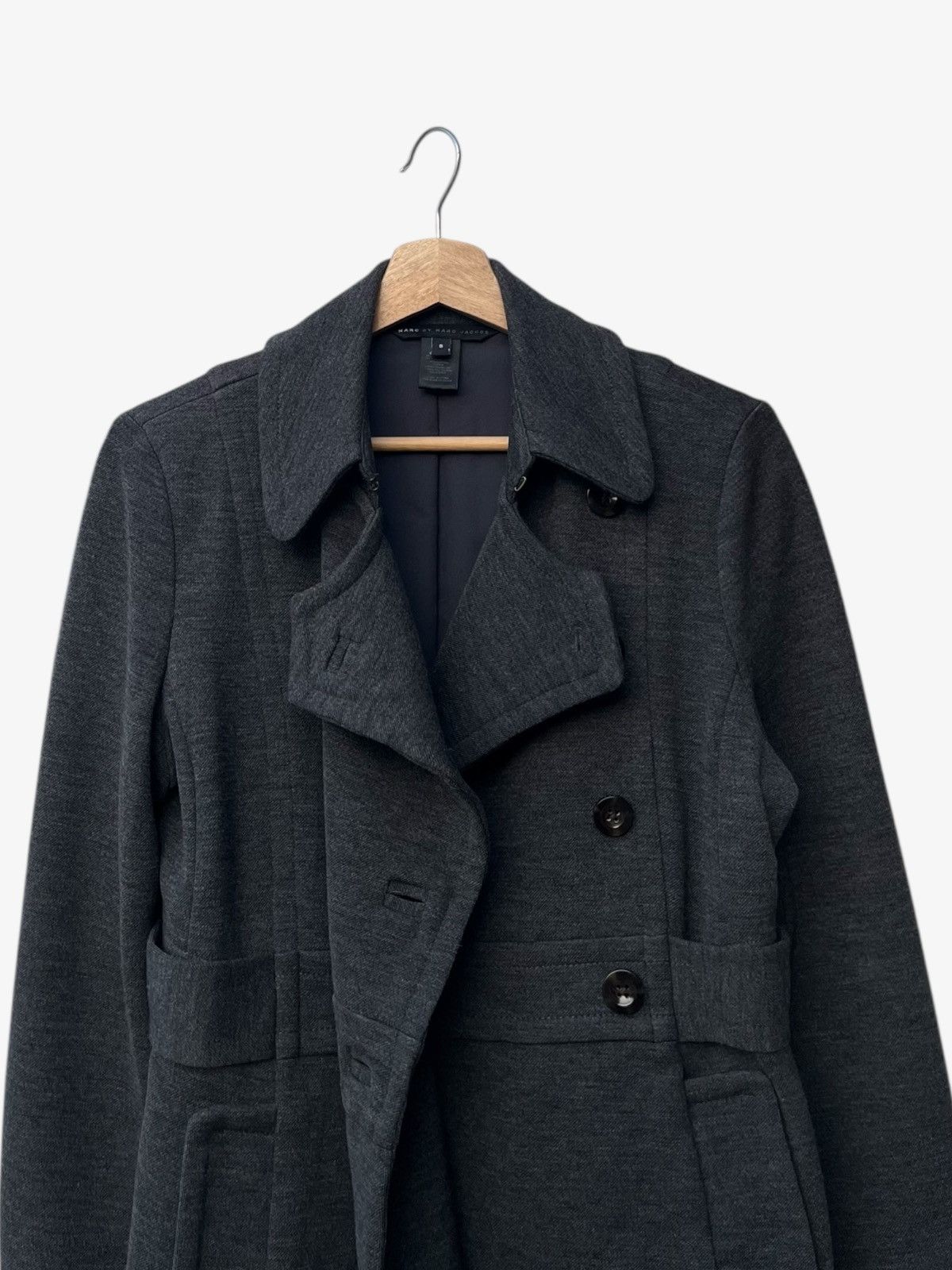 Marc by Marc Jacobs Marc by Marc Jacobs Fitted Double-Breasted Wool Blend Jacket Size S / US 4 / IT 40 - 8 Thumbnail