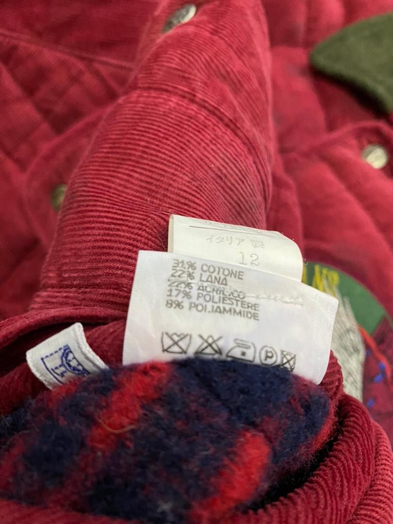 Ferre Ferre Jeans Italy Bombers Corduroy Spellout Jacket (STAINS) Size US M / EU 48-50 / 2 - 20 Thumbnail