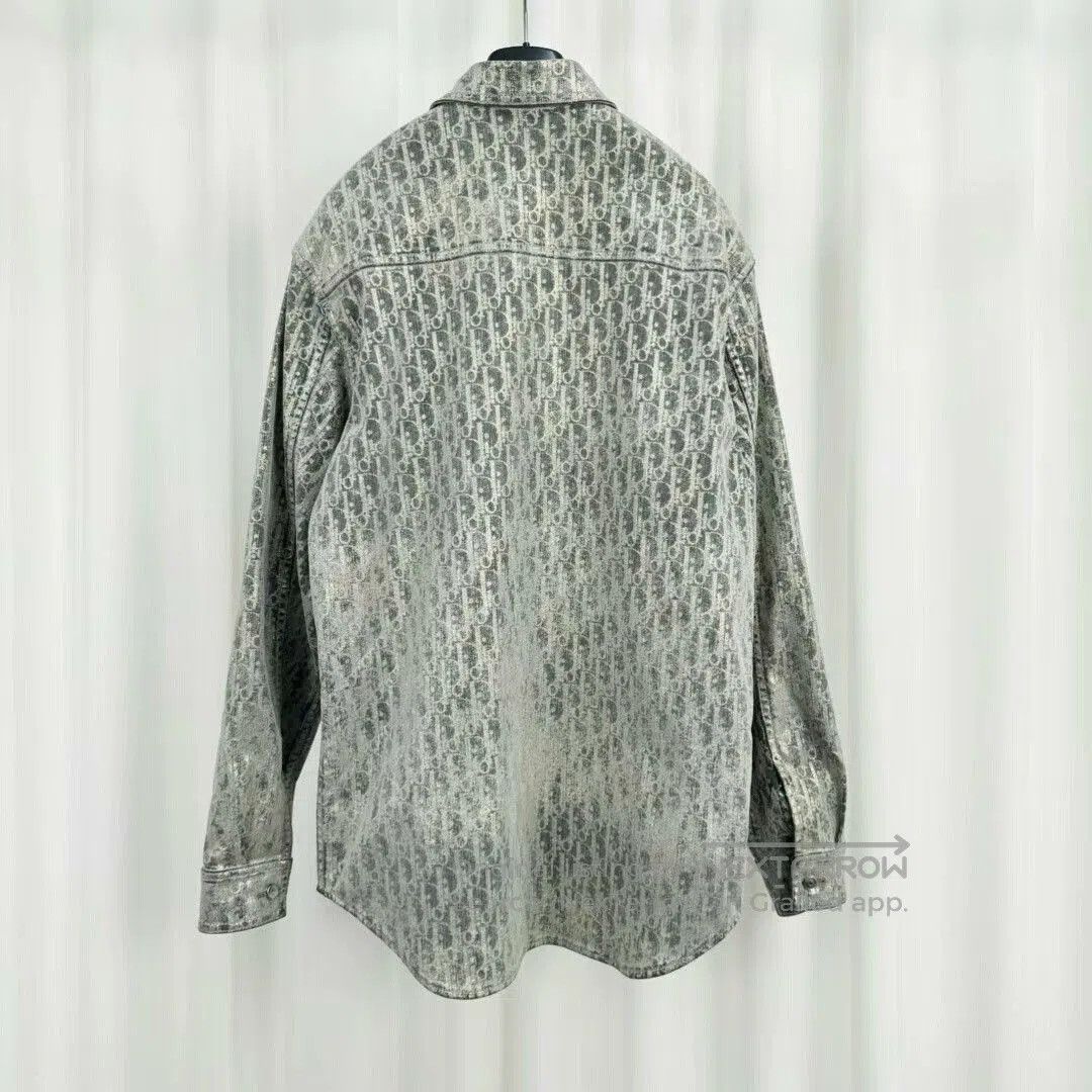 Dior dior shiny printed long shirt jacket. Size M / US 6-8 / IT 42-44 - 2 Thumbnail