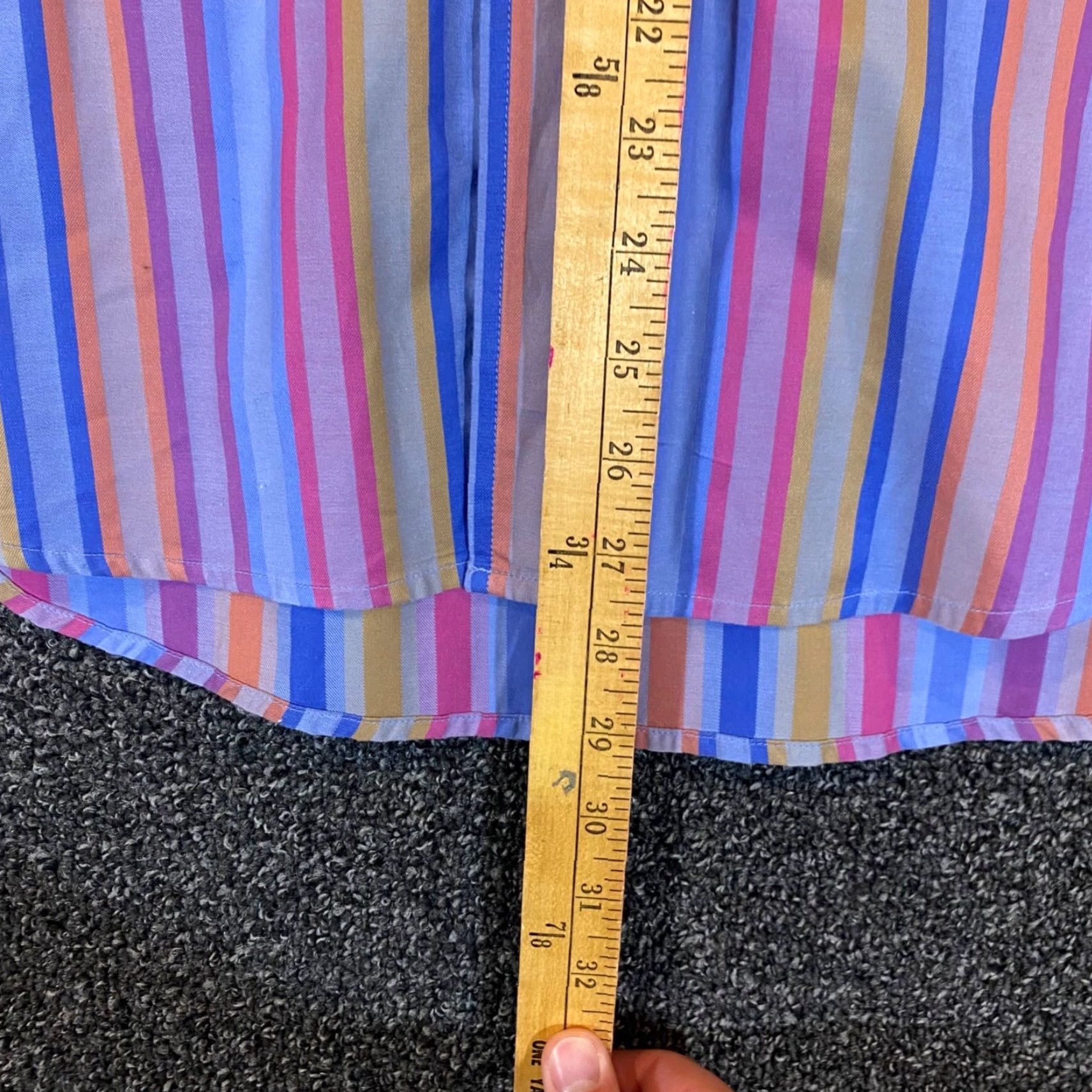 Robert Graham Robert Graham Shirt Men Medium Multicolor Striped Open Button Up Top Long Sleeve Mens Size US M / EU 48-50 / 2 - 7 Thumbnail