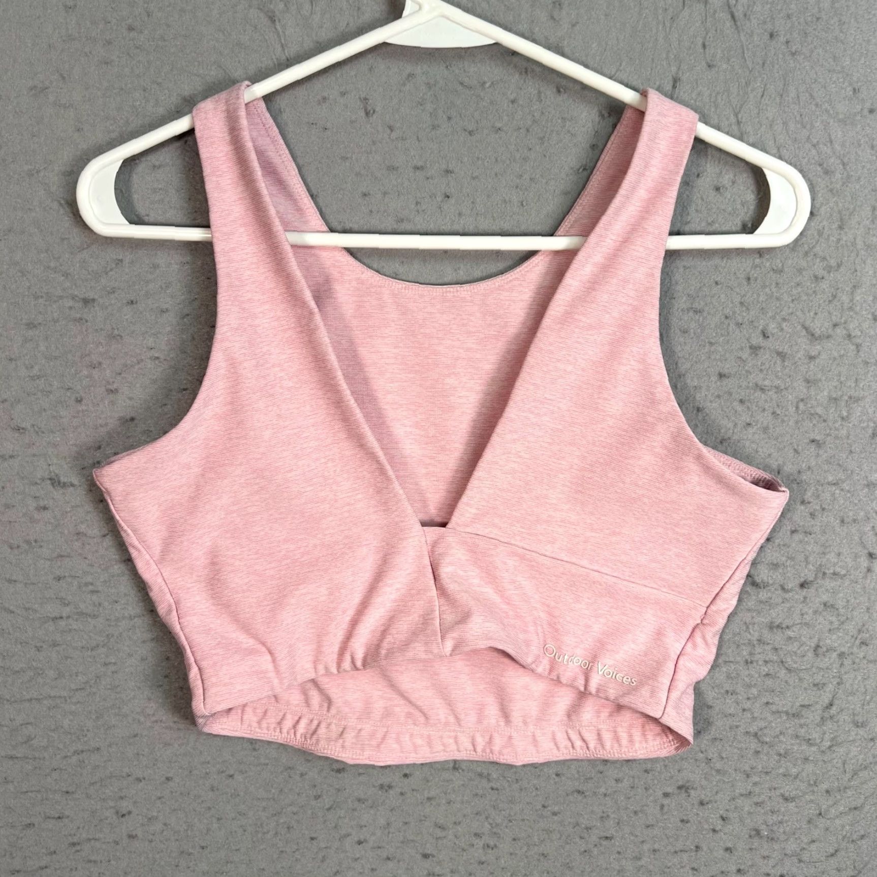 Outdoor Voices Outdoor Voices Medium Pink Racerback Sports Crop Tank Top Womens Size M / US 6-8 / IT 42-44 - 2 Thumbnail