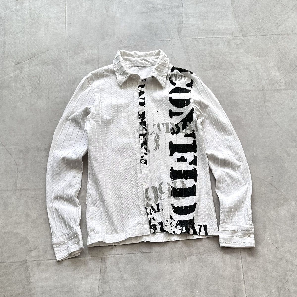 Japan Poem Ribbed Long Sleeve Polo T Shirt LGB Impala Style