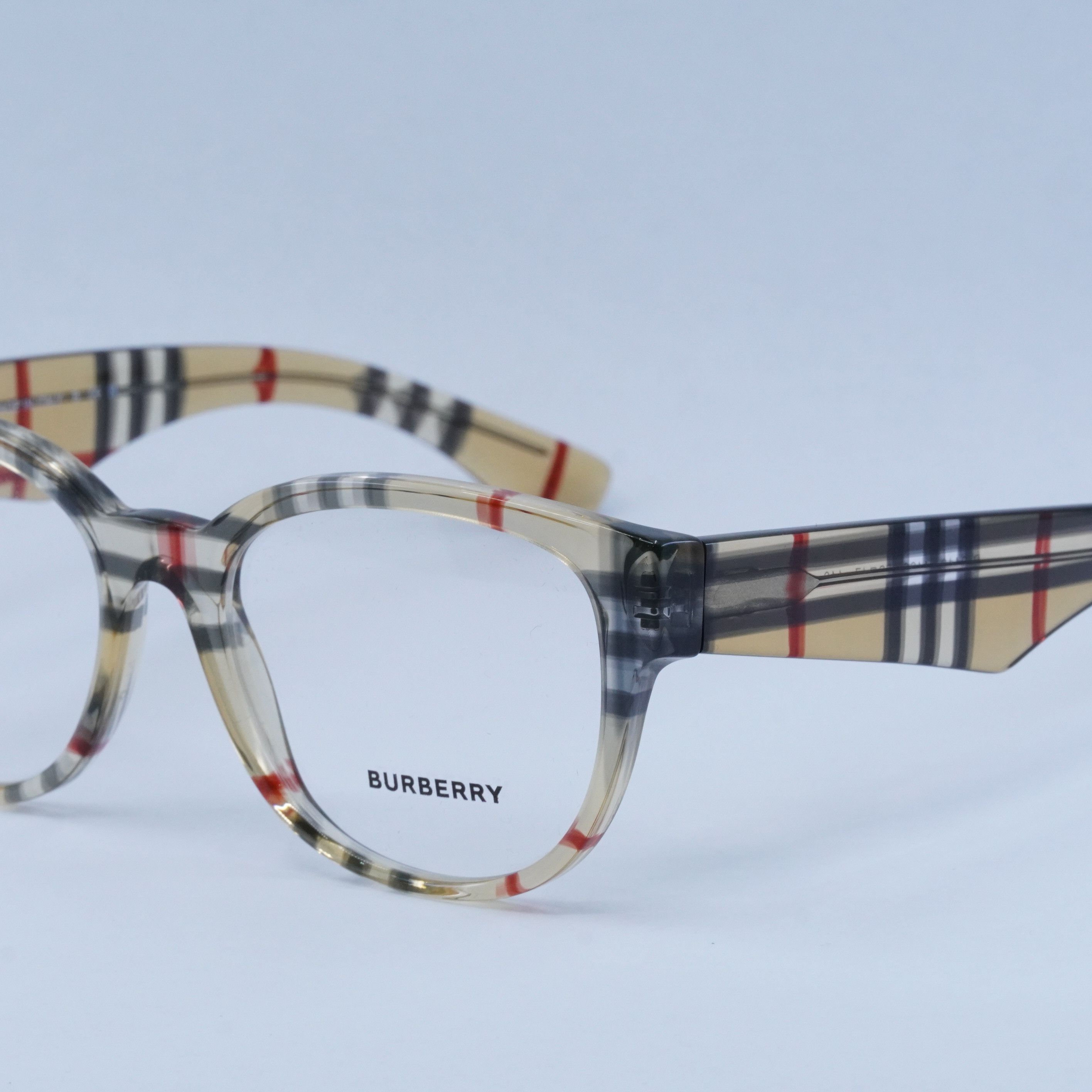 Burberry Burberry BE2410 4122 Eyeglasses Vintage Check 51mm Cat Eye Size ONE SIZE - 3 Thumbnail
