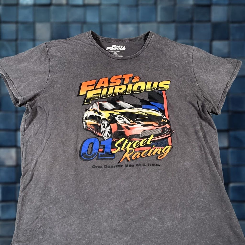 Vintage VINTAGE? No — Fast & Furious Shirt Mens 3XL Black Acid Wash Graphic Street Racing Tee T-Shirt Size US XXL / EU 58 / 5 - 1 Thumbnail