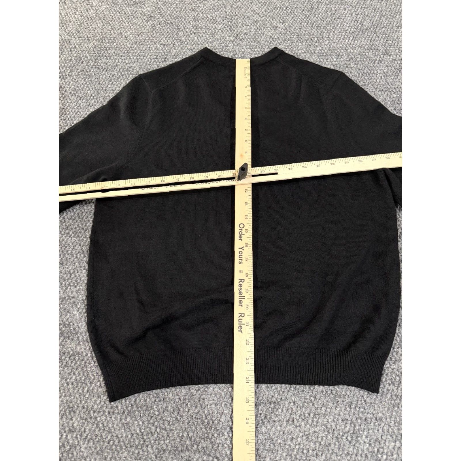 Brooks Brothers Brooks Brothers Sweater Mens M Black Merino Wool V-Neck Stretch Knit Pullover Long Sleeve Zipper Logo Classic 90s? Size US M / EU 48-50 / 2 - 7 Thumbnail
