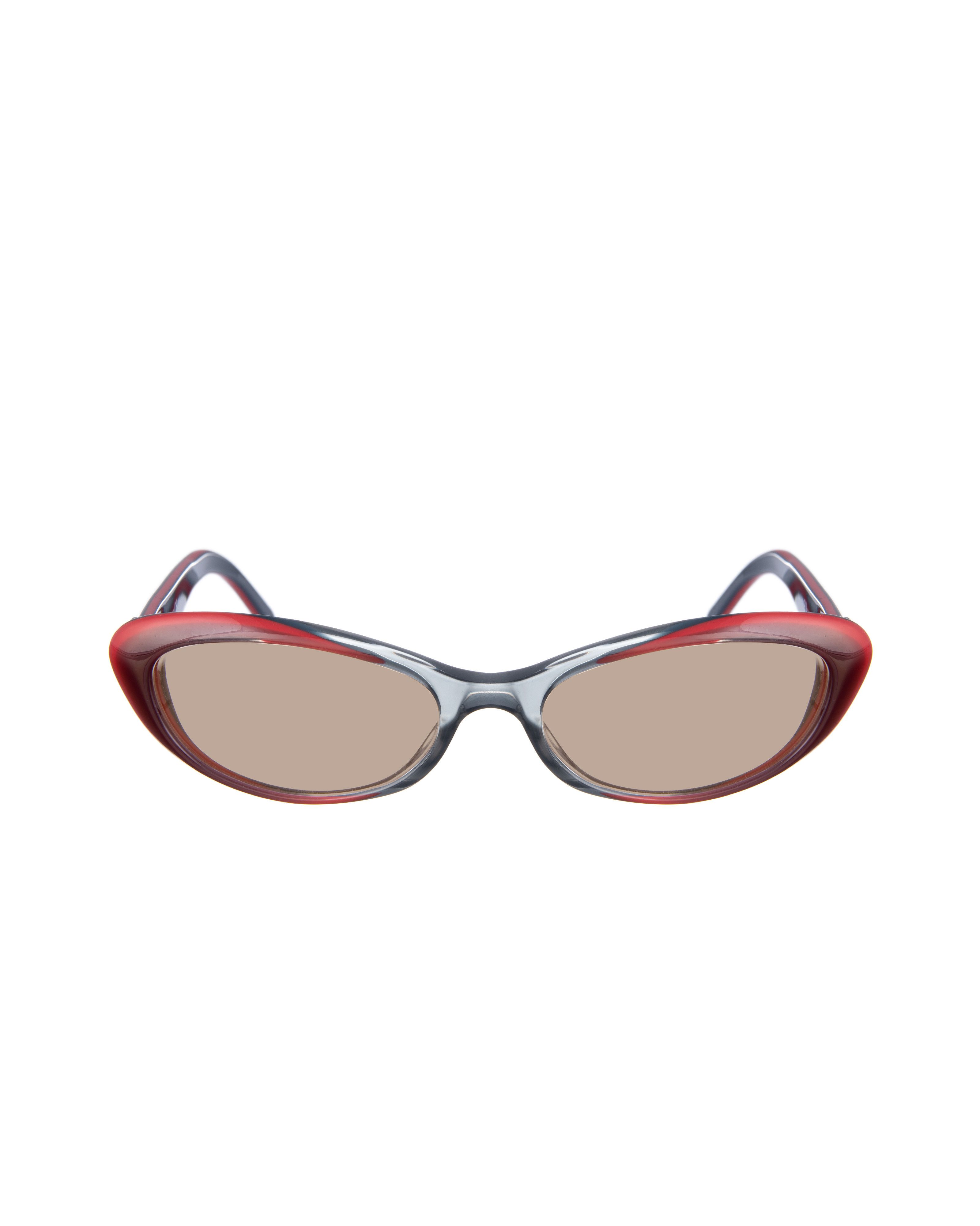 Gucci Gucci 00s Black & Red Cat Eye Sunglasses with Crystal Hearts Size ONE SIZE - 1 Thumbnail