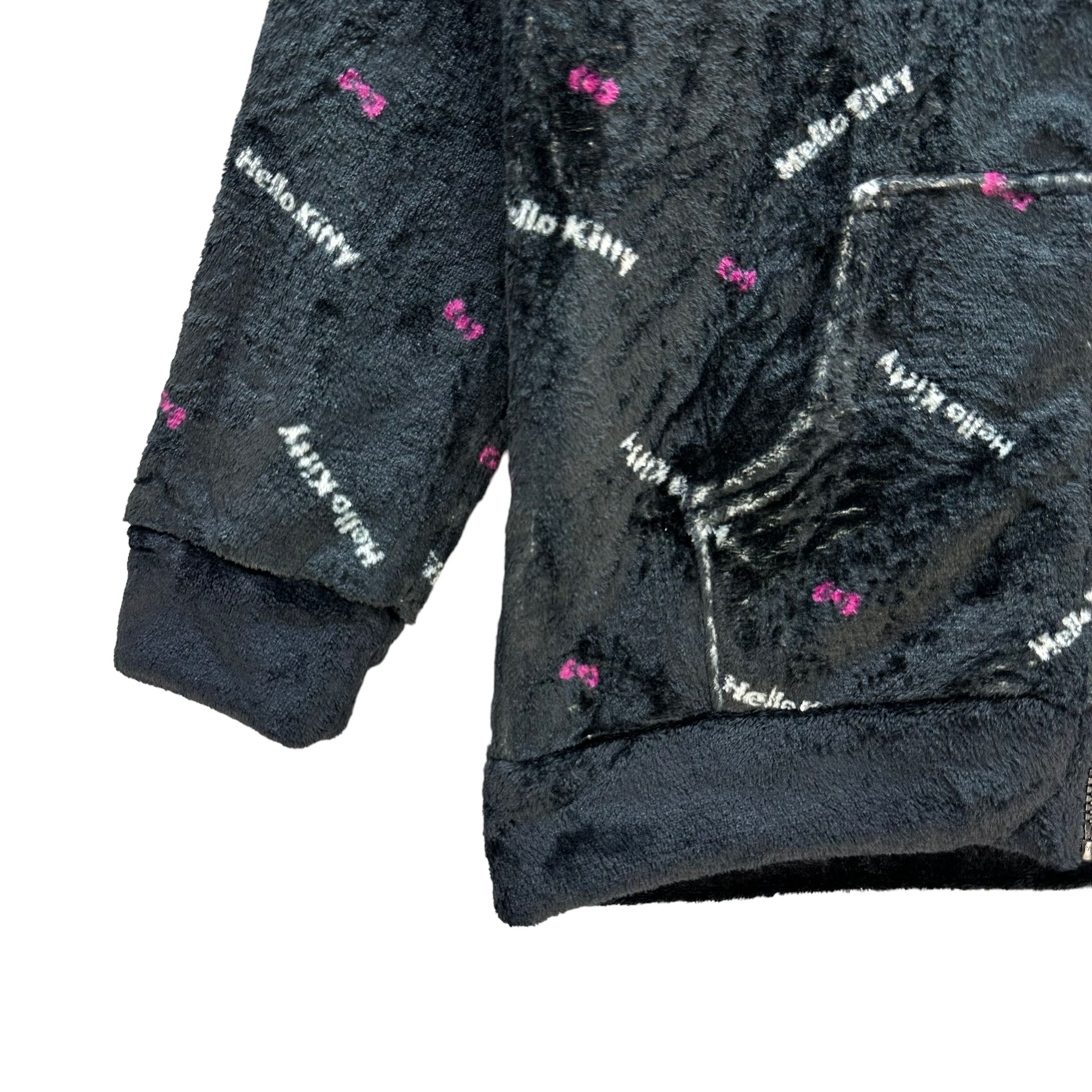 Japanese Brand Hello Kitty Fur Fleece Zipper Hoodies #A2-0053 Size M / US 6-8 / IT 42-44 - 4 Thumbnail