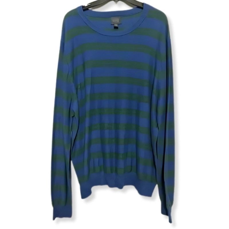 14th & Union 14th & Union Sweater Knitted Striped Blue Green Men's 2XL Size US XXL / EU 58 / 5 - 3 Thumbnail
