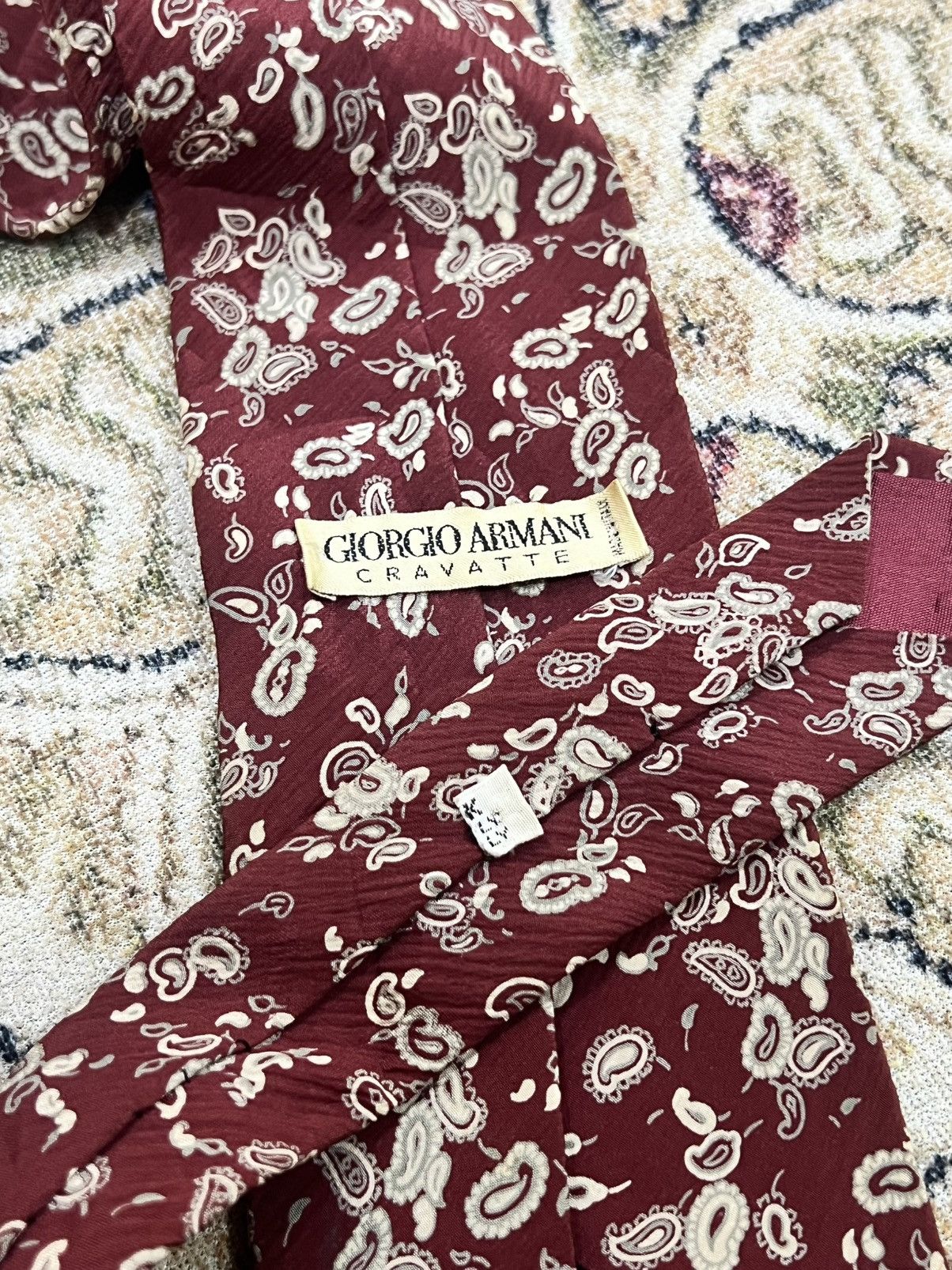 Giorgio Armani × Vintage Vtg Giorgio Armani Cravatte Silk Necktie Size ONE SIZE - 4 Thumbnail