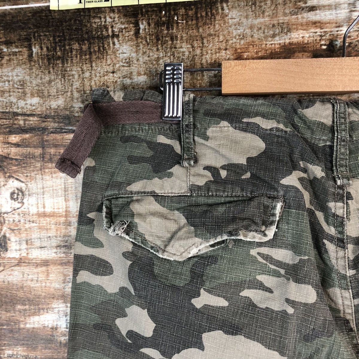 Japanese Brand DL Rush Hour Camo Green Cargo Multipocket Pants #C212 Size US 34 / EU 50 - 16 Thumbnail