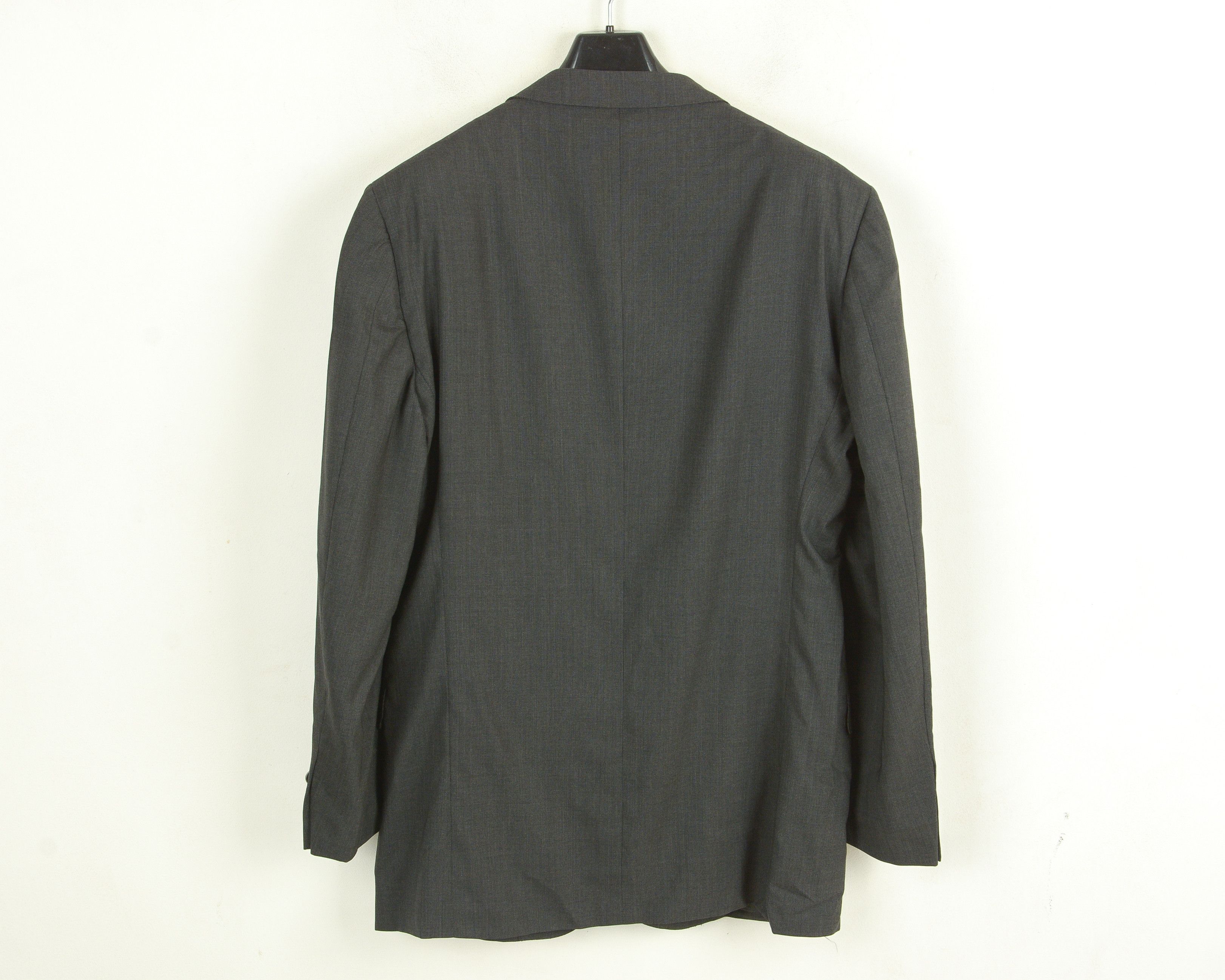 Ermenegildo Zegna Wool Blazer Formal EU 56 Jacket Sport Coat Black Size 46R - 3 Thumbnail