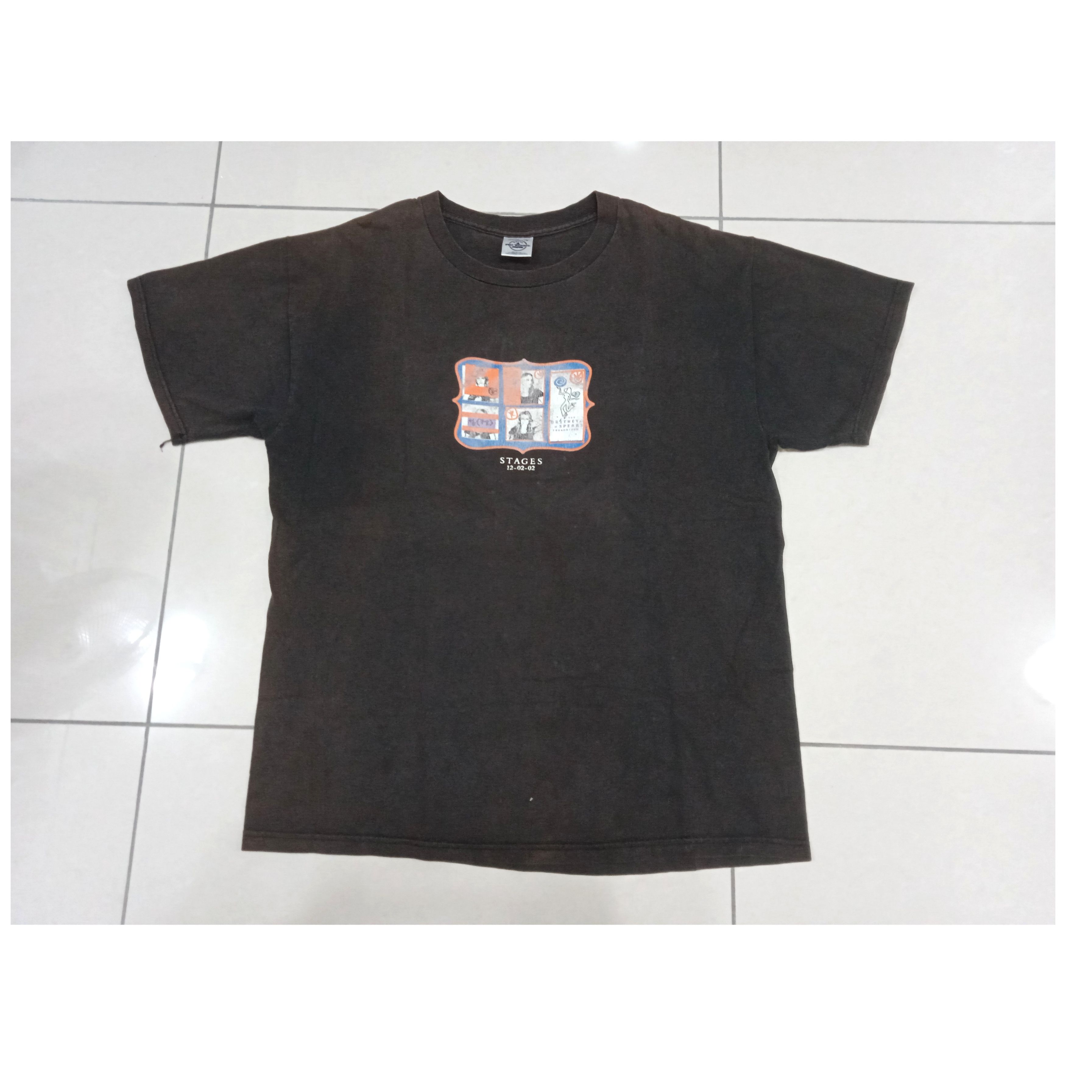 Band Tees × Vintage Vintage 2000s Britney Spears Stages T Shirt Y2K Size US L / EU 52-54 / 3 - 1 Thumbnail