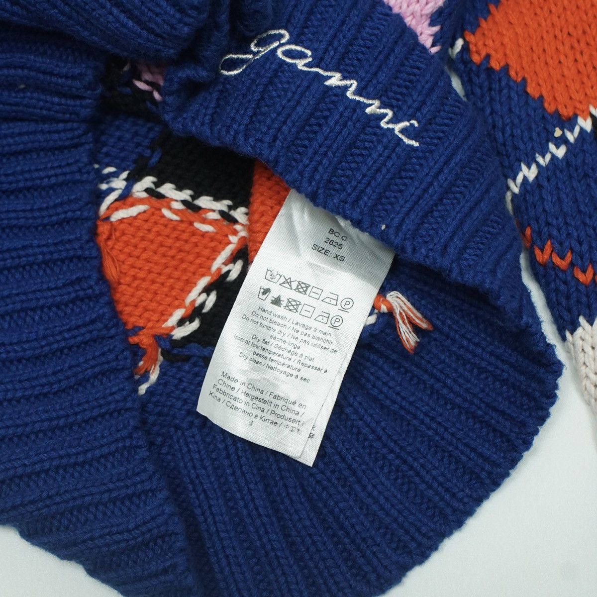 Ganni *NoTariff Ganni Argyle Cardigan Size XS / US 0-2 / IT 36-38 - 6 Thumbnail
