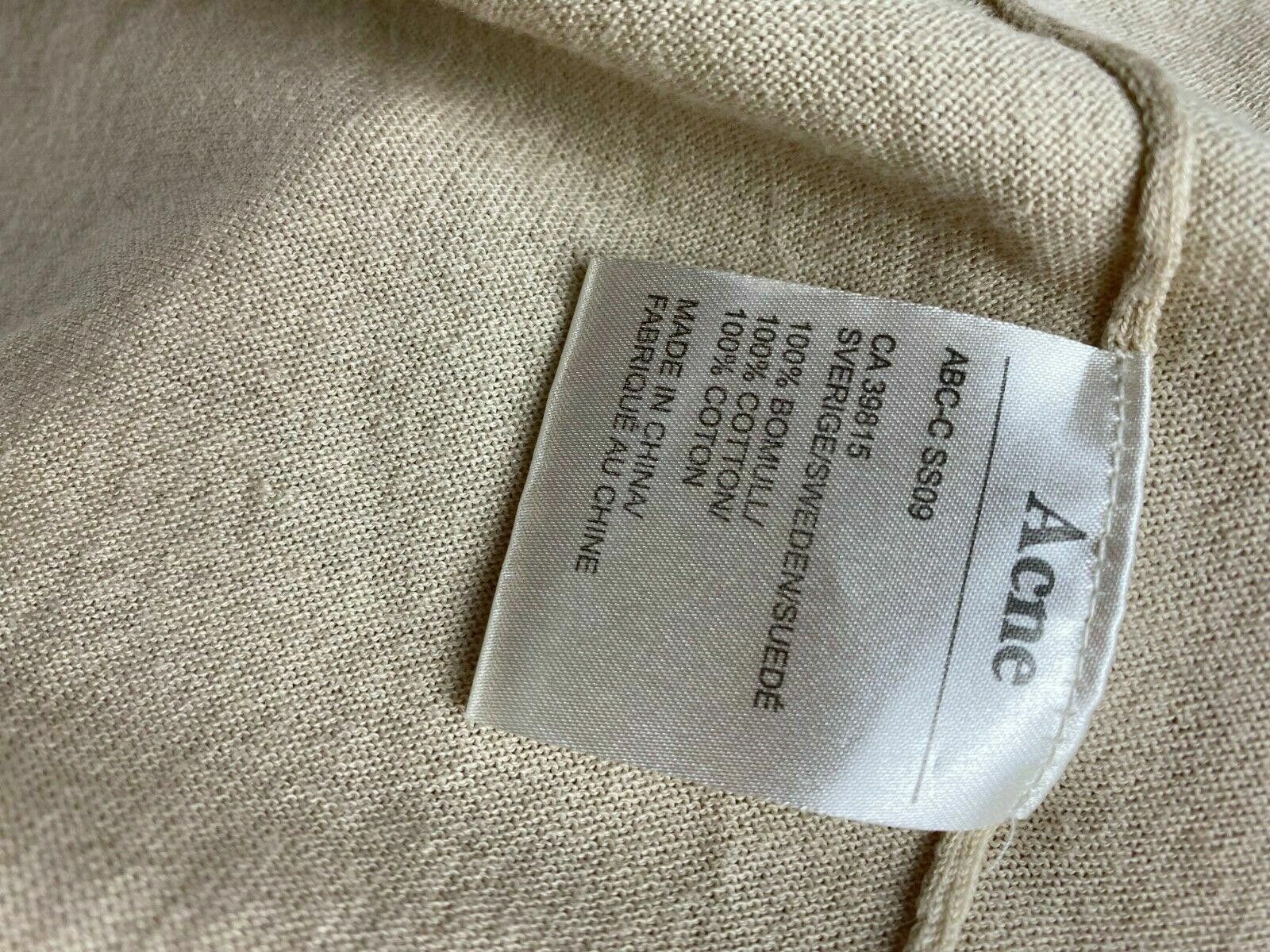 Acne Studios Ladies Acne Beige V-Neck Long Sleeve Cardigan Jumper Size S Size S / US 4 / IT 40 - 9 Thumbnail
