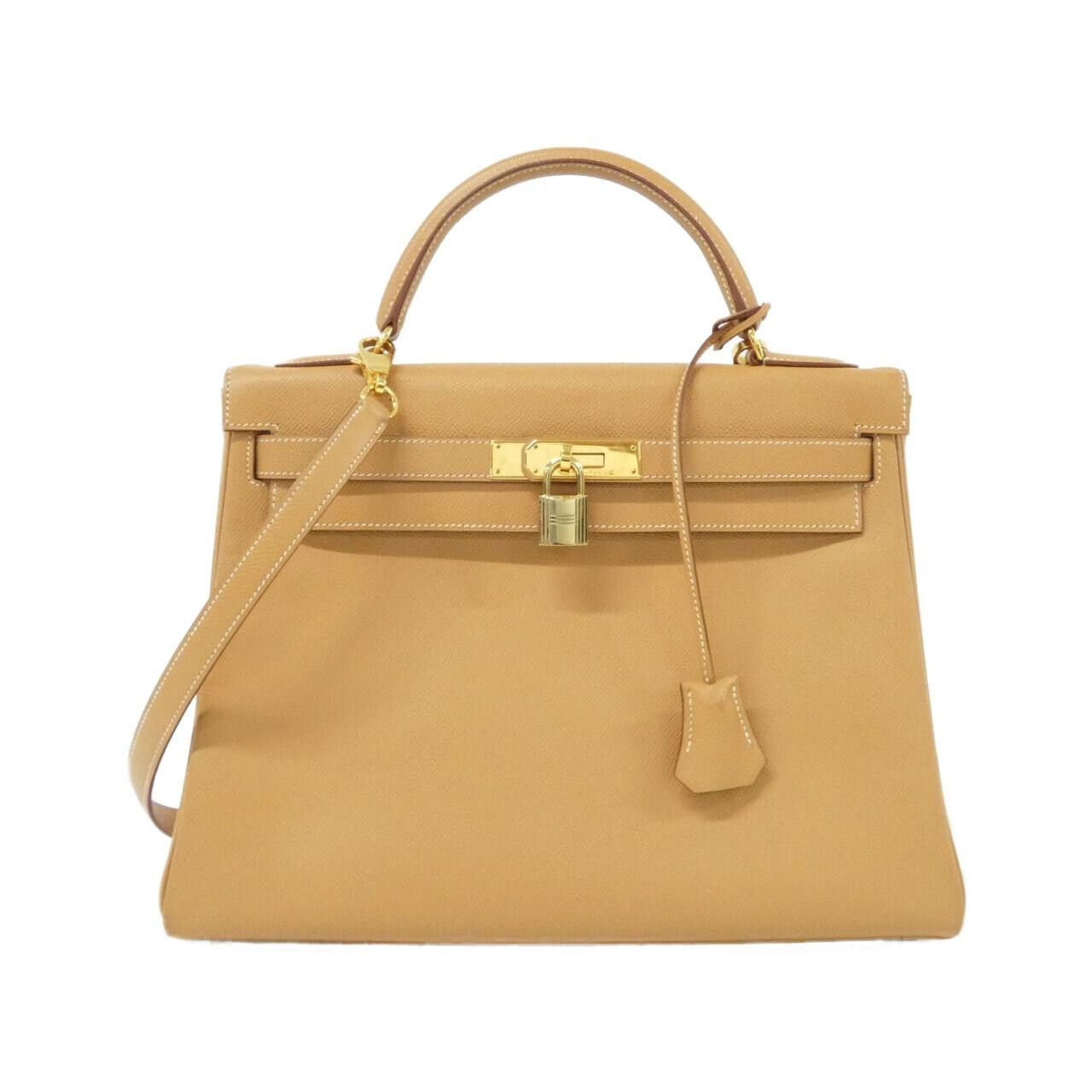 Hermes Hermes Hermes Kelly32 Cuir De Vache Liegee Leather Handbag A DUTY FREE for USA Size ONE SIZE - 1 Thumbnail