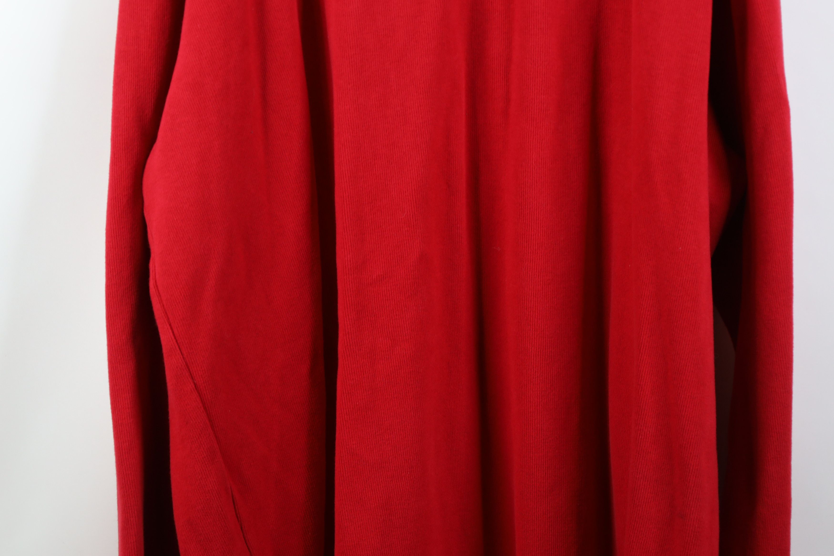 Polo Ralph Lauren Vintage Y2K Ralph Lauren Ribbed Knit 1/4 Zip Sweater Red Size US XXL / EU 58 / 5 - 17 Thumbnail