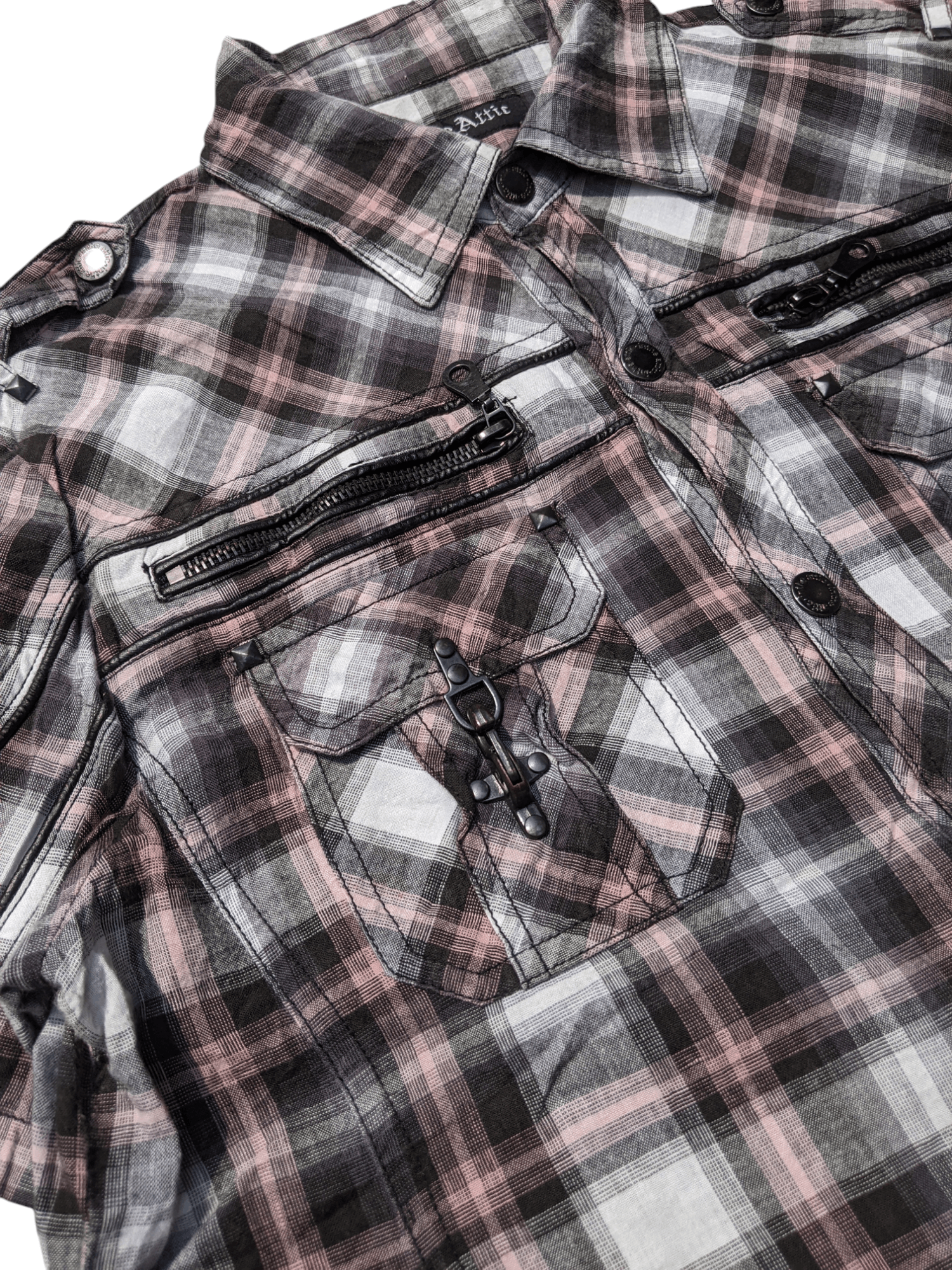 In The Attic Japanese Brand In The Attic Plaid Fireman Clasp Shirt Size US L / EU 52-54 / 3 - 3 Thumbnail