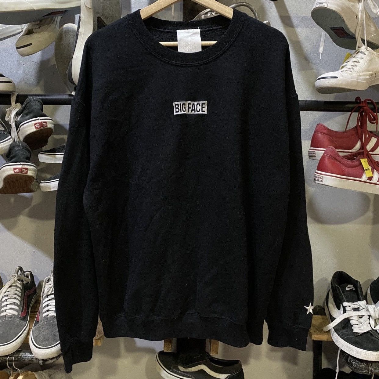 Sense Of Place Big Face Box Logo Sweatshirt Japanese Brand