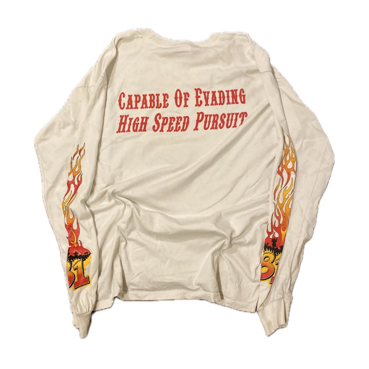 Ed Hardy Vintage Motor Racing Graphic Long Sleeve T shirt Size US XL / EU 56 / 4 - 2 Thumbnail