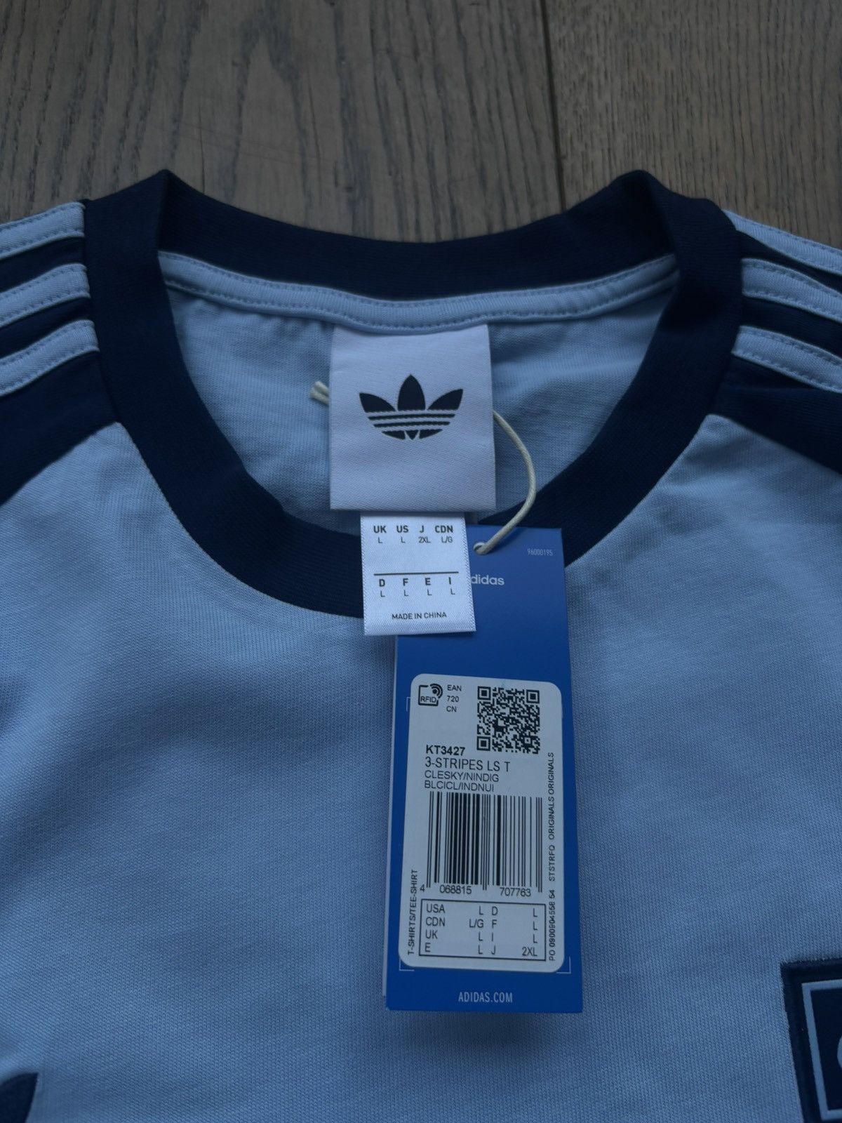 Adidas Adidas Oasis Tour Long Sleeve Tee T-shirt blue Large BNWT Size US L / EU 52-54 / 3 - 3 Thumbnail