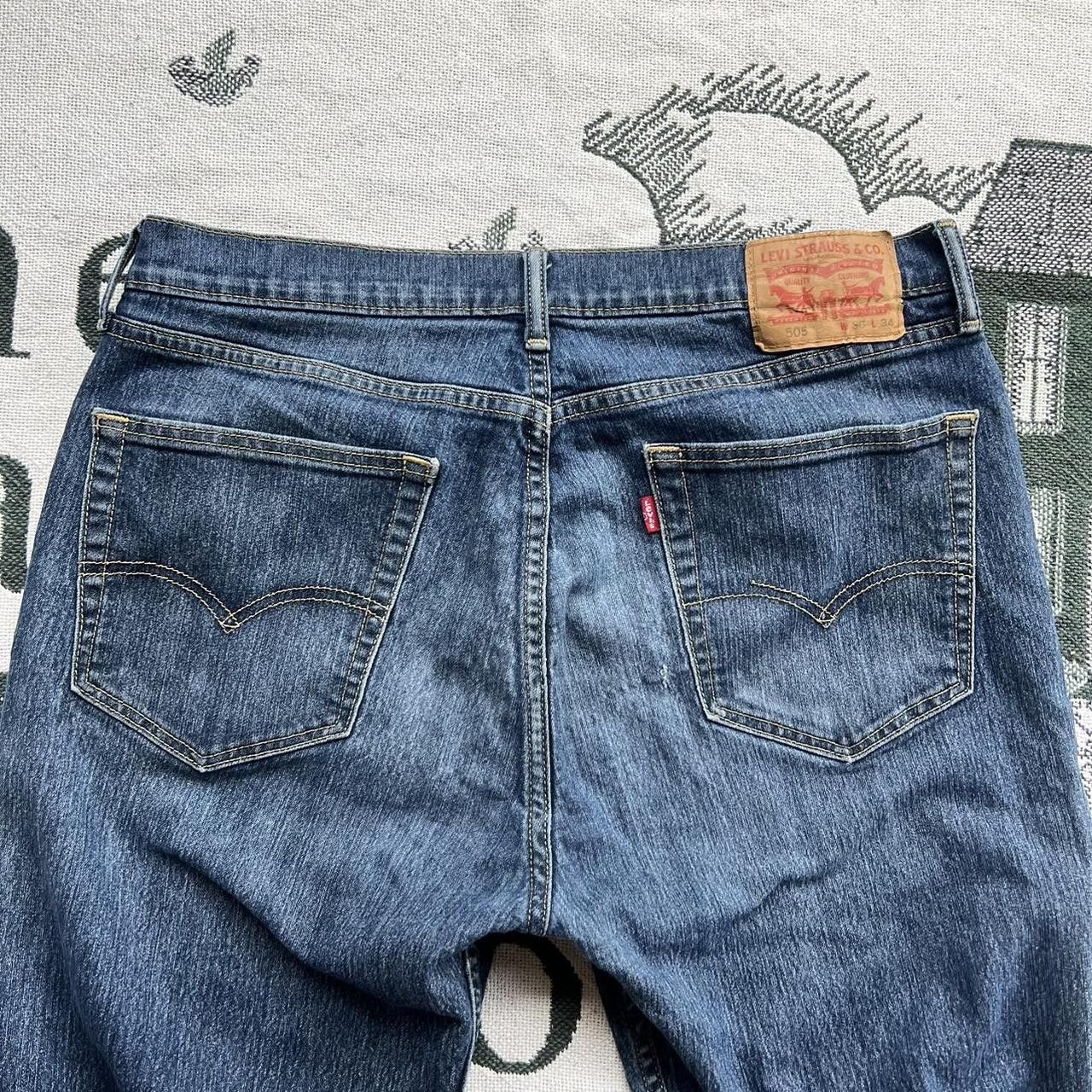 Levi's × Vintage Vintage Y2K/2000s Baggy Grunge Dark wash Levi’s Denim Jeans! Size US 36 / EU 52 - 7 Thumbnail