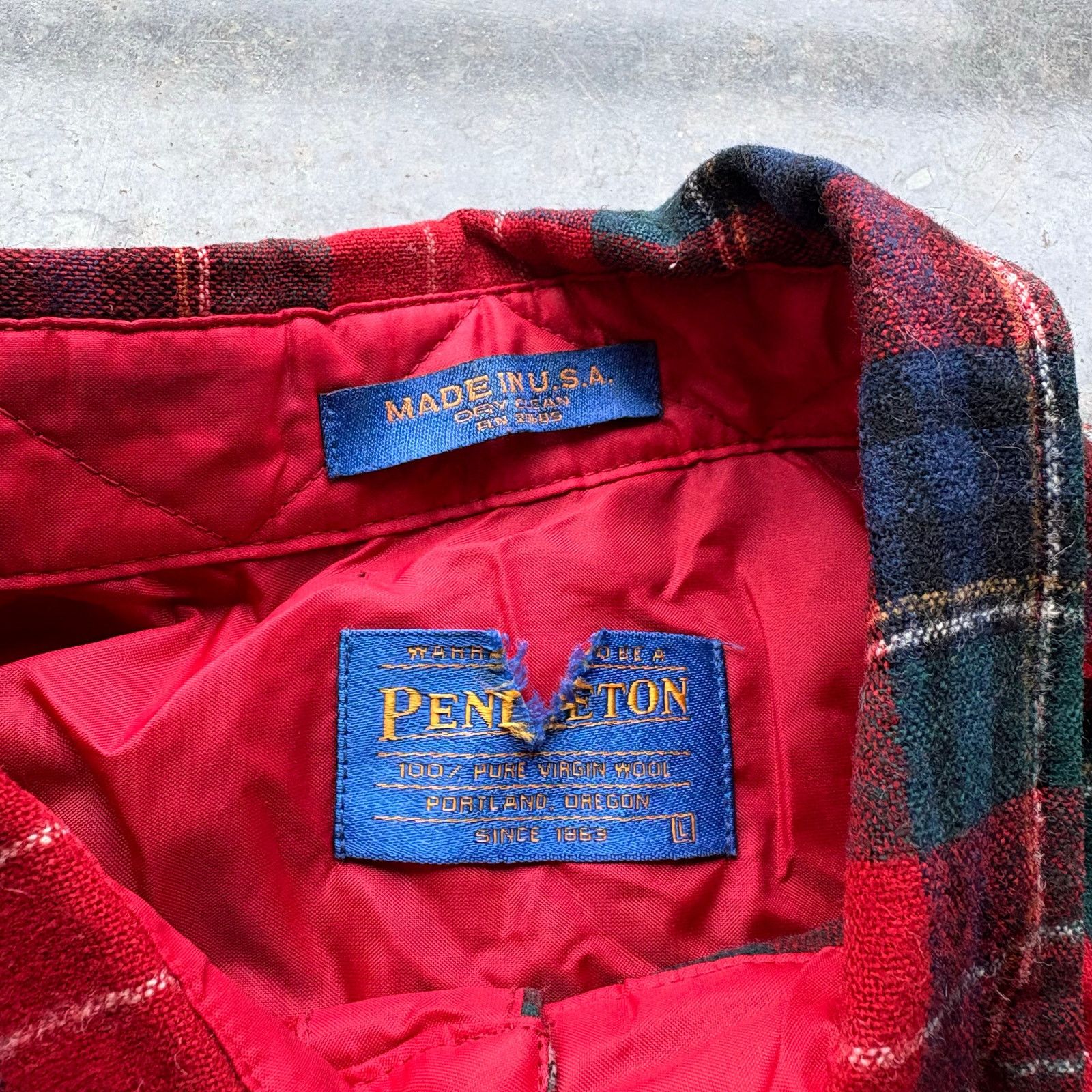 Pendleton Vintage Pendleton Virgin Wool Plaid Flannel Size US XL / EU 56 / 4 - 3 Thumbnail