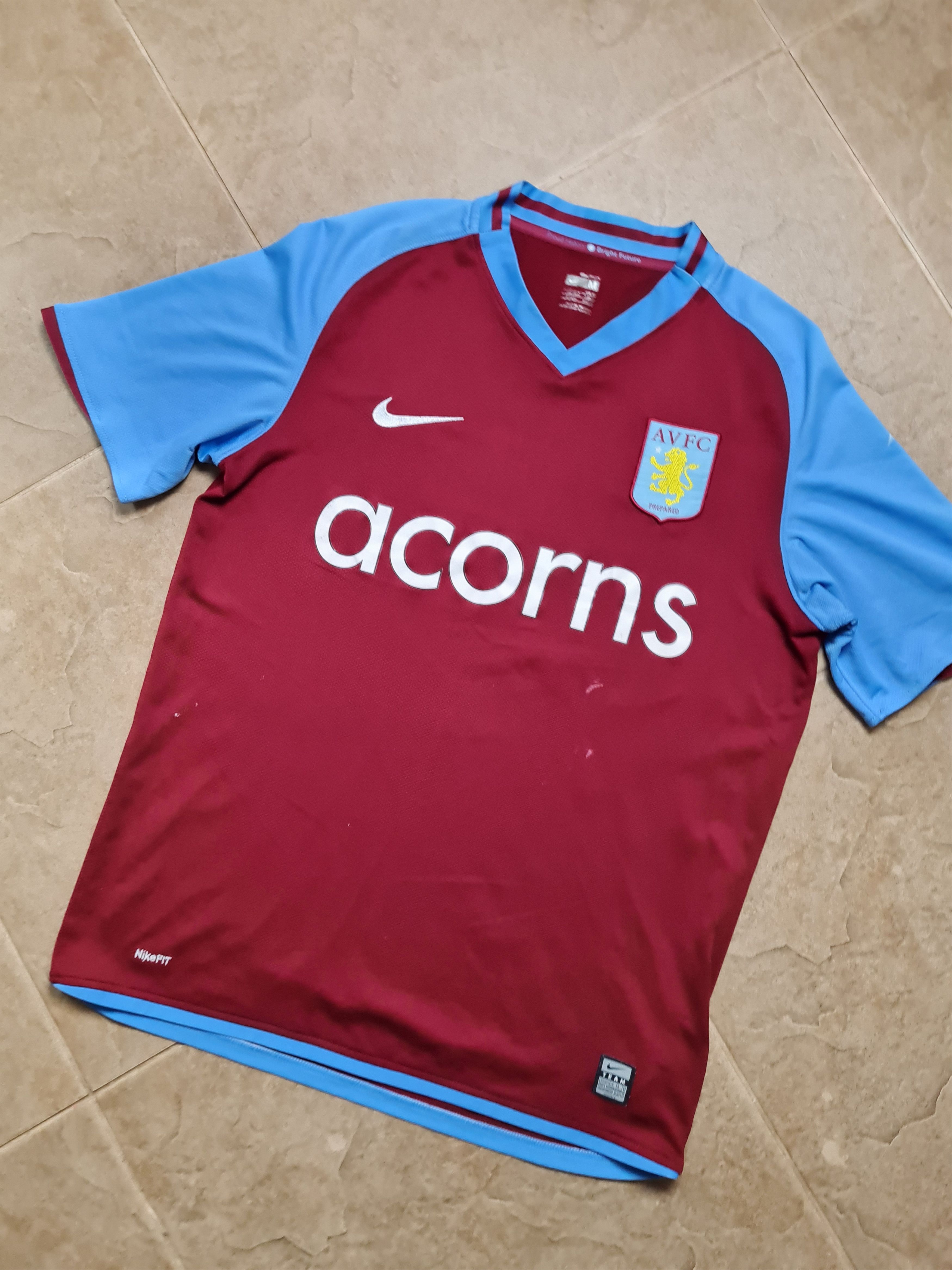 Nike Nike Aston Villa Home Soccer Shirt 2008/09 Adults Size US M / EU 48-50 / 2 - 3 Thumbnail